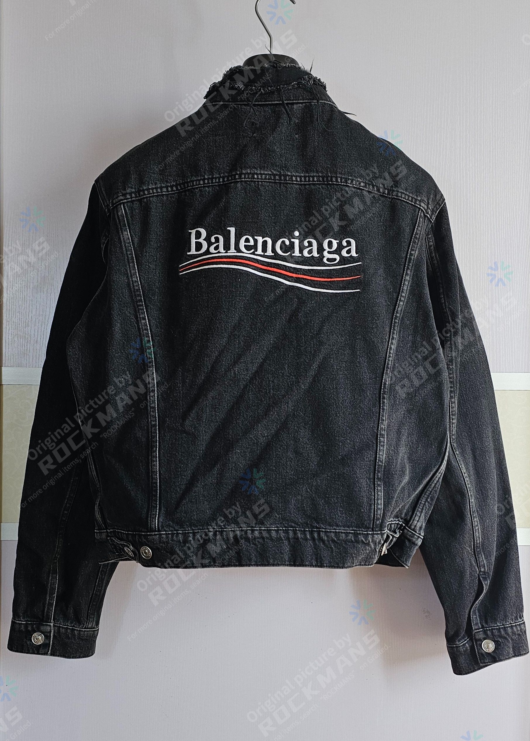 Balenciaga Balenciaga Cola Jacket Black Grey Cowboy Jacket Size 48 Size US M / EU 48-50 / 2 - 4 Thumbnail