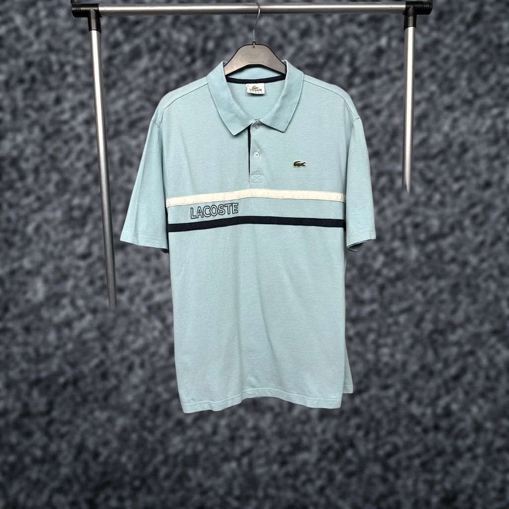 Lacoste Lacoste Polo Shirt XL Mens Blue Cotton Logo Vintage Shirt Polo XL Mens Blue Cotton Logo Vintage Size US XL / EU 56 / 4 - 1 Thumbnail