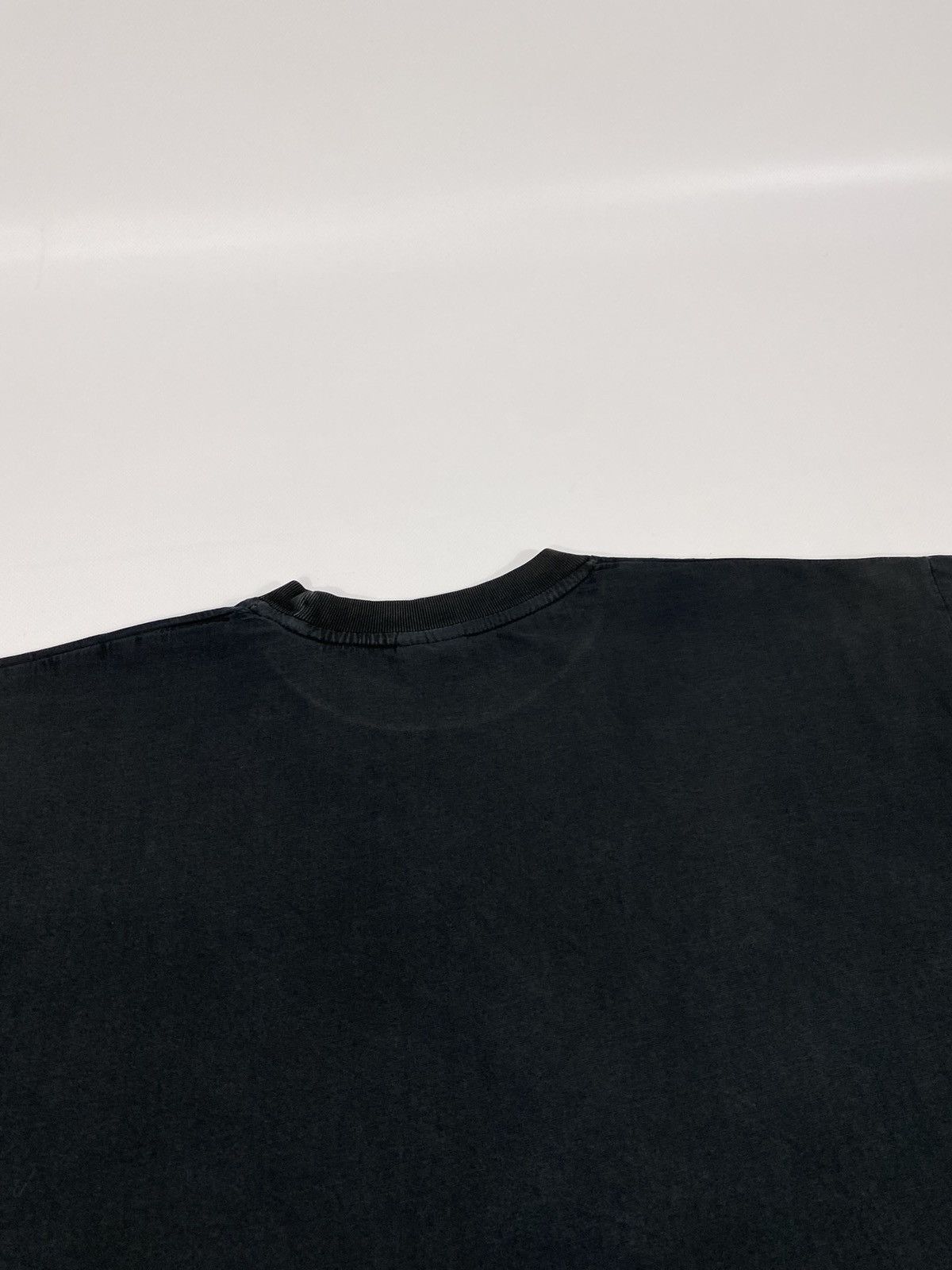 Vintage 90s Single Stitch USA Joker Black Faded Heavy Blank T-shirt Size US XL / EU 56 / 4 - 11 Thumbnail