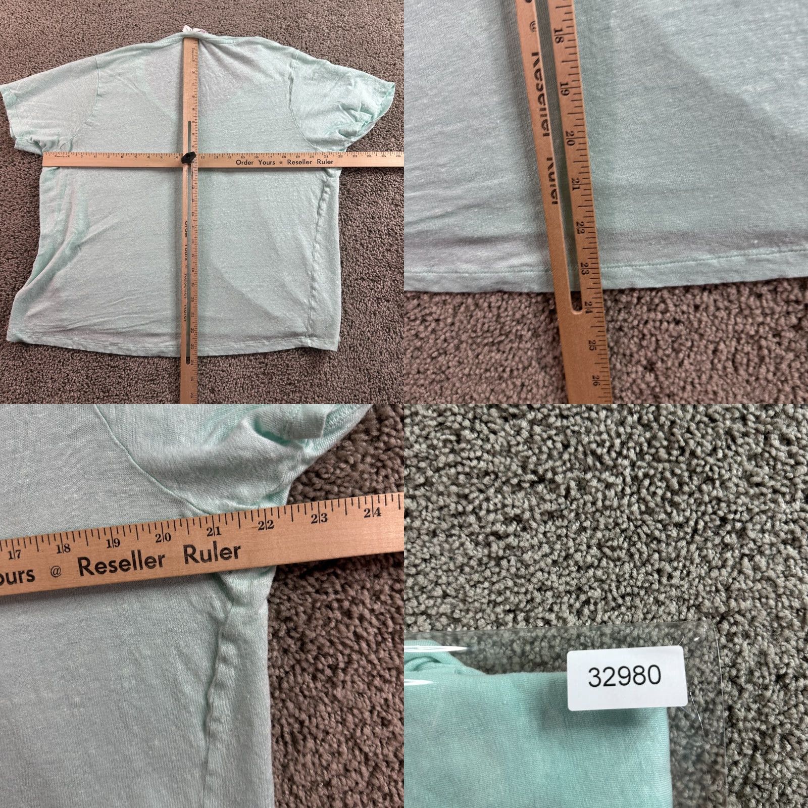Vineyard Vines VINEYARD VINES Shirt Womens XL Green Linen V Neck Short Sleeve T-Shirt Casual Preppy Logo 90s Mens Womens Size XL / US 12-14 / IT 48-50 - 8 Thumbnail
