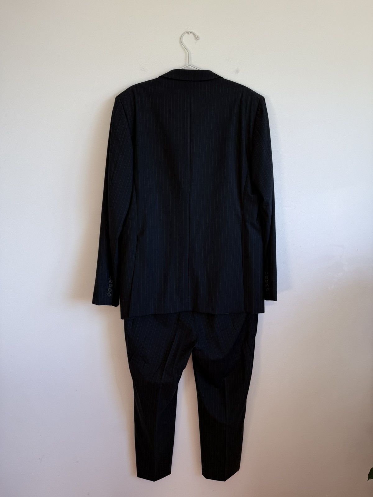 Gucci Gucci Navy Wool Stripes Suit 54 Size 54R - 3 Thumbnail