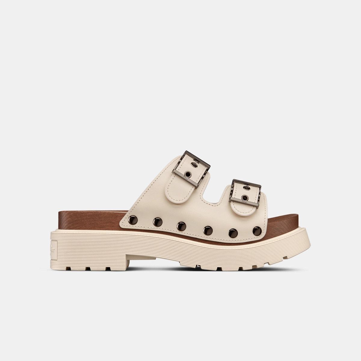 image of Dior O1Bcso1Str0224 Sandal In White Calfskin, Women's (Size 10)