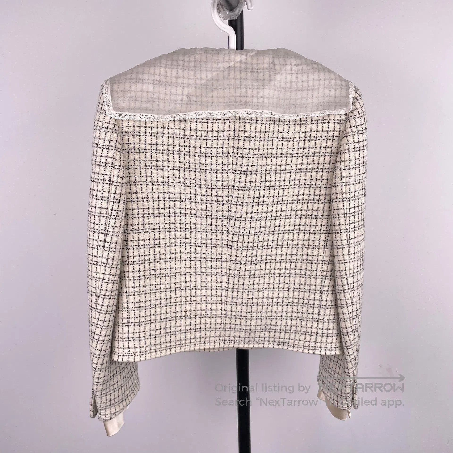 Miu Miu Miu Miu Plaid Bow Tweed Woven Jacket Size 36| Size XS / US 0-2 / IT 36-38 - 2 Thumbnail