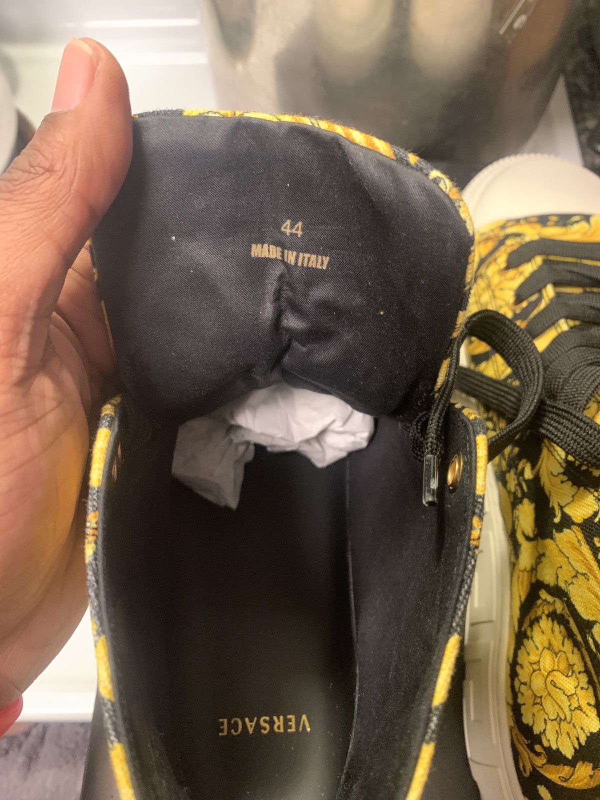 Versace Versace Barrcco canvas sneaker Size US 11 / EU 44 - 6 Thumbnail