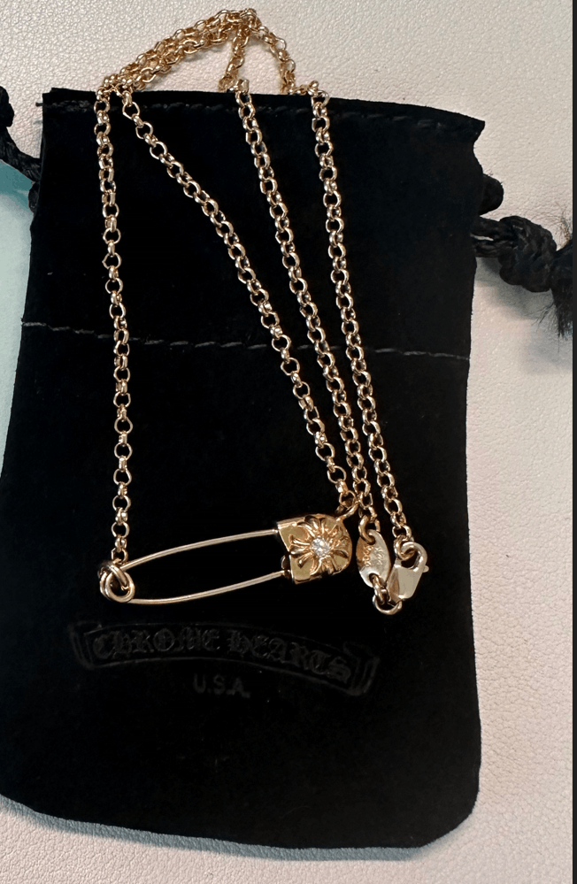 Chrome Hearts Chrome Hearts Safety Pin Roll Chain Necklace 16inch Size ONE SIZE - 1 Thumbnail