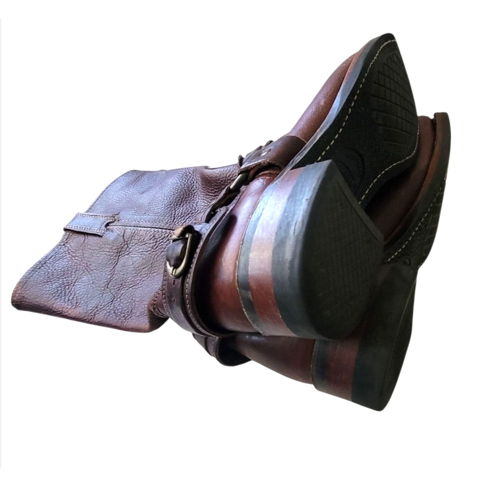 Frye Frye Women’s Belted Harness Boots USA Made Size 10 Size US 10 / IT 40 - 6 Thumbnail