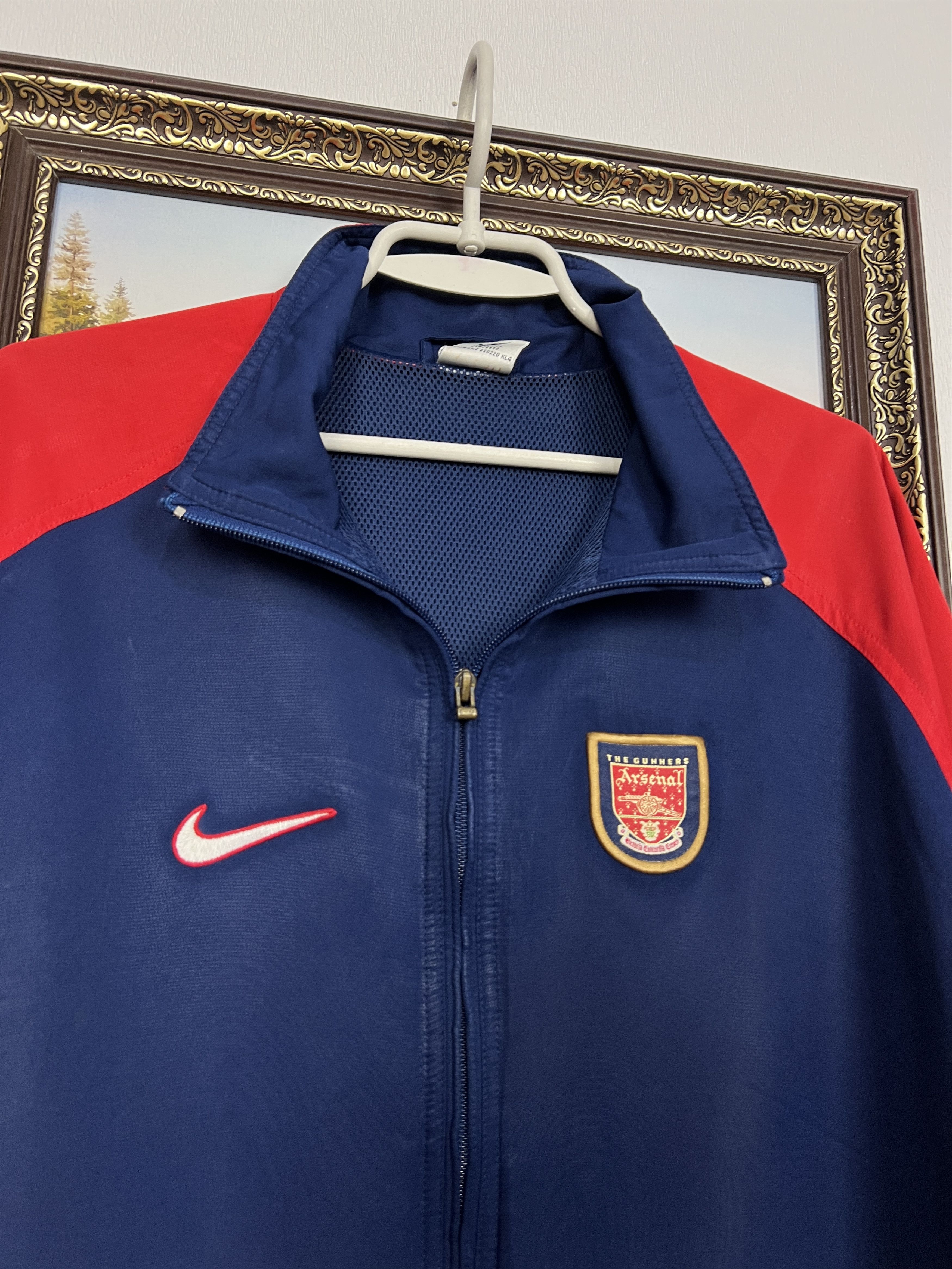 Nike Vintage 90's Arsenal Football Train Jacket Soccer Track Top Size US S / EU 44-46 / 1 - 3 Thumbnail