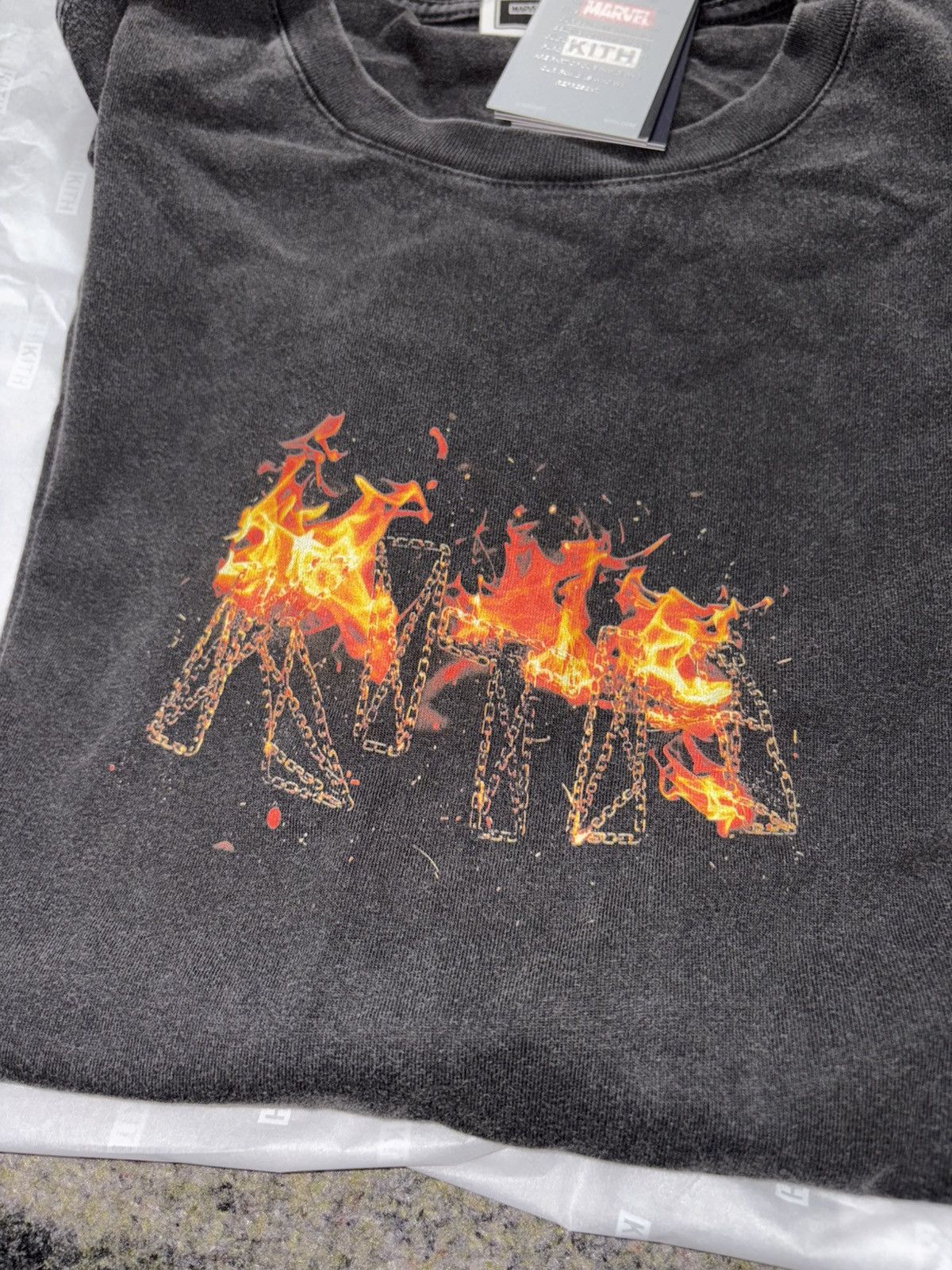 Kith × Marvel Comics Kith x Marvel Ghost Rider Vintage Tee Size US XL / EU 56 / 4 - 3 Thumbnail