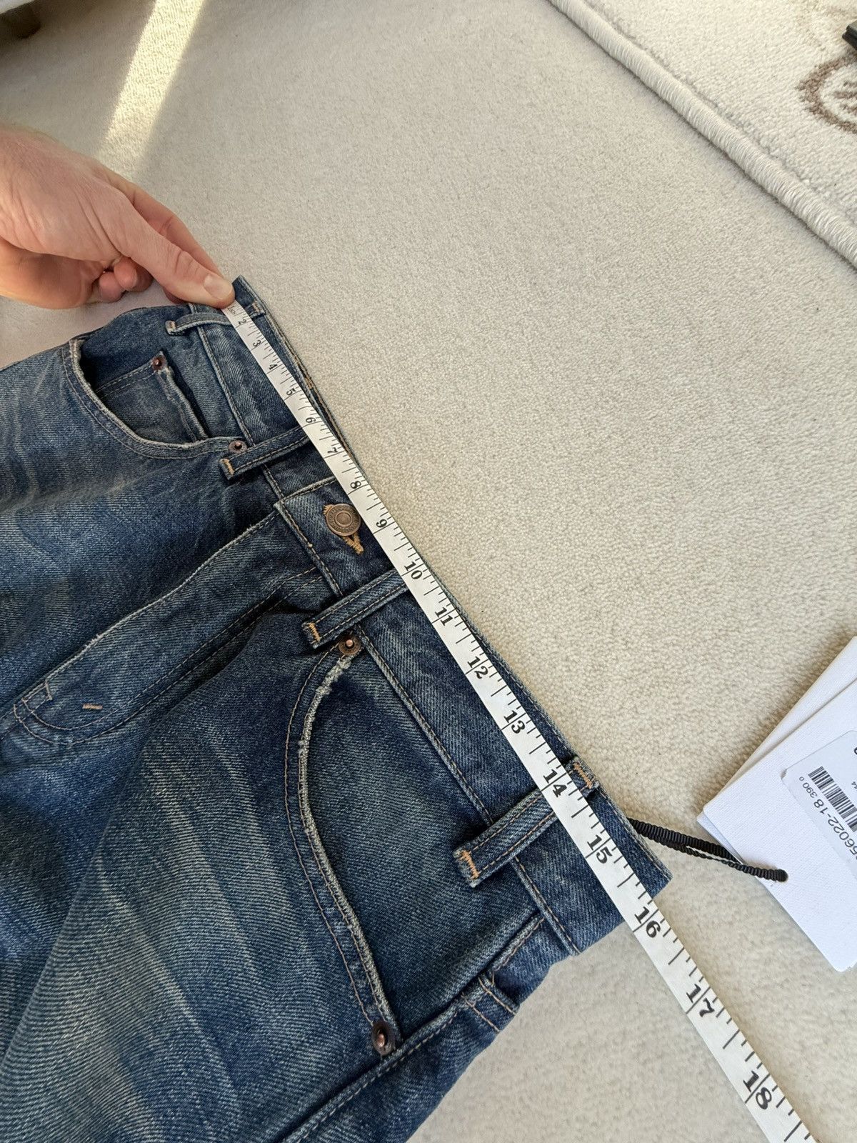 Celine Celine Hedi Slimane Dark union wash Francoise jeans 29 $1200 Size US 29 - 7 Thumbnail
