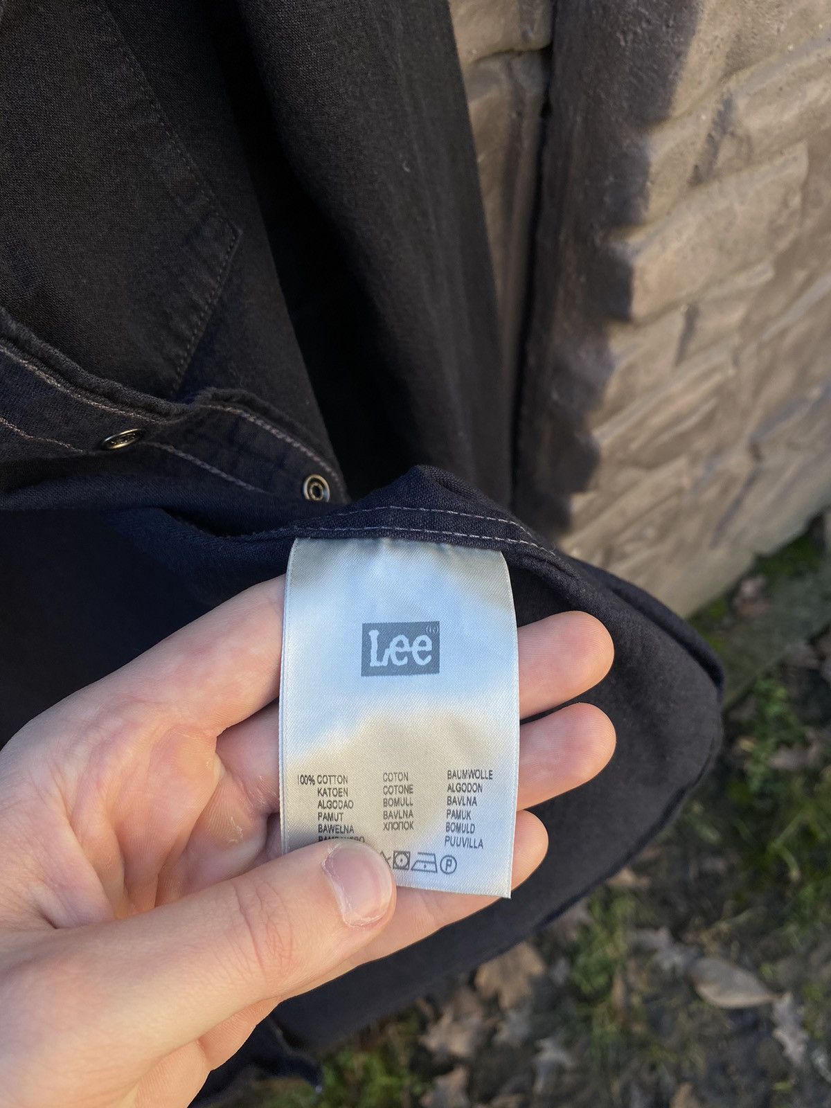 Lee × Vintage Lee Western Shirt Black Denim Size US M / EU 48-50 / 2 - 10 Thumbnail