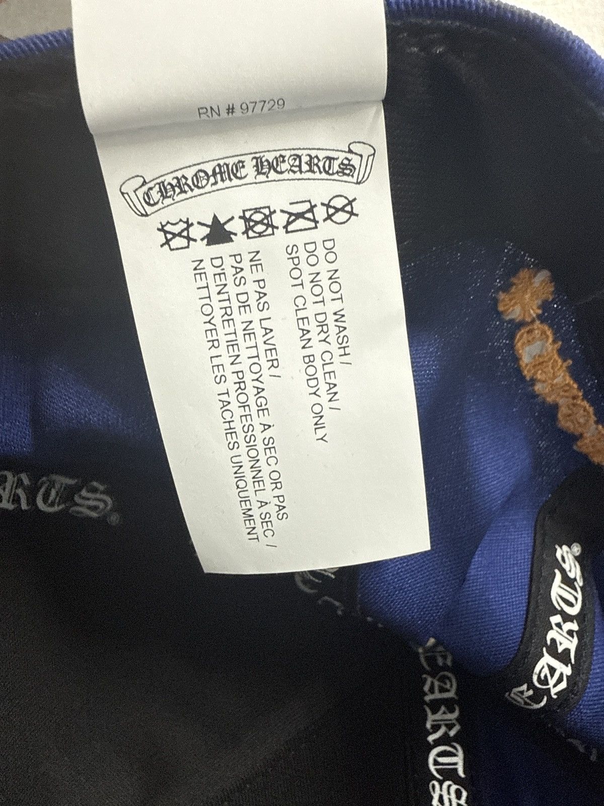 Chrome Hearts CHROME HEARTS LETTER HAT BLUE ORANGE Size ONE SIZE - 7 Thumbnail