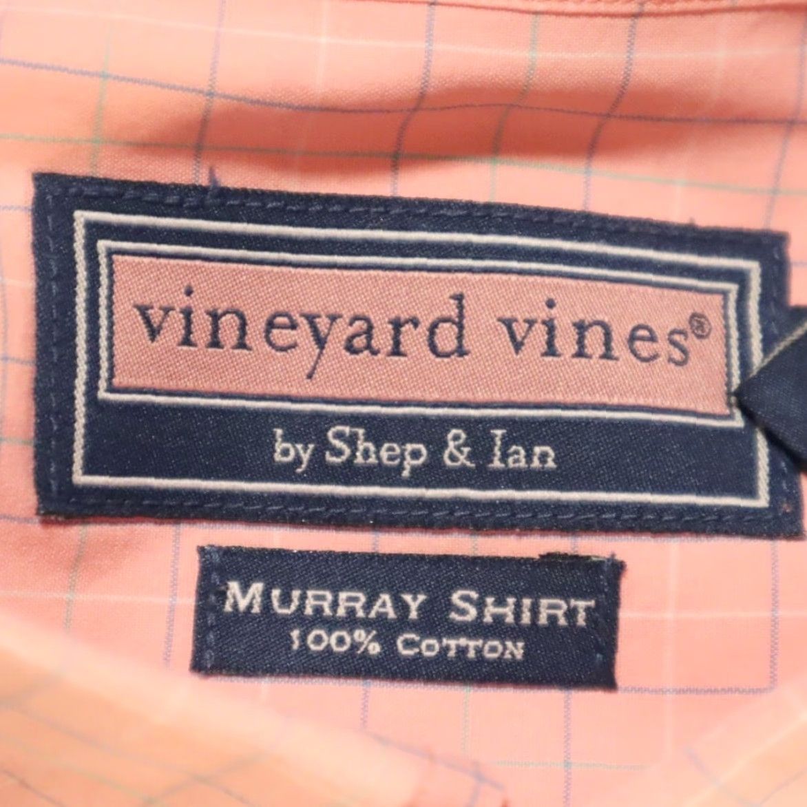 Vineyard Vines VINEYARD VINES Murray Cotton Check Shirt Pink Men's L Size US L / EU 52-54 / 3 - 5 Thumbnail