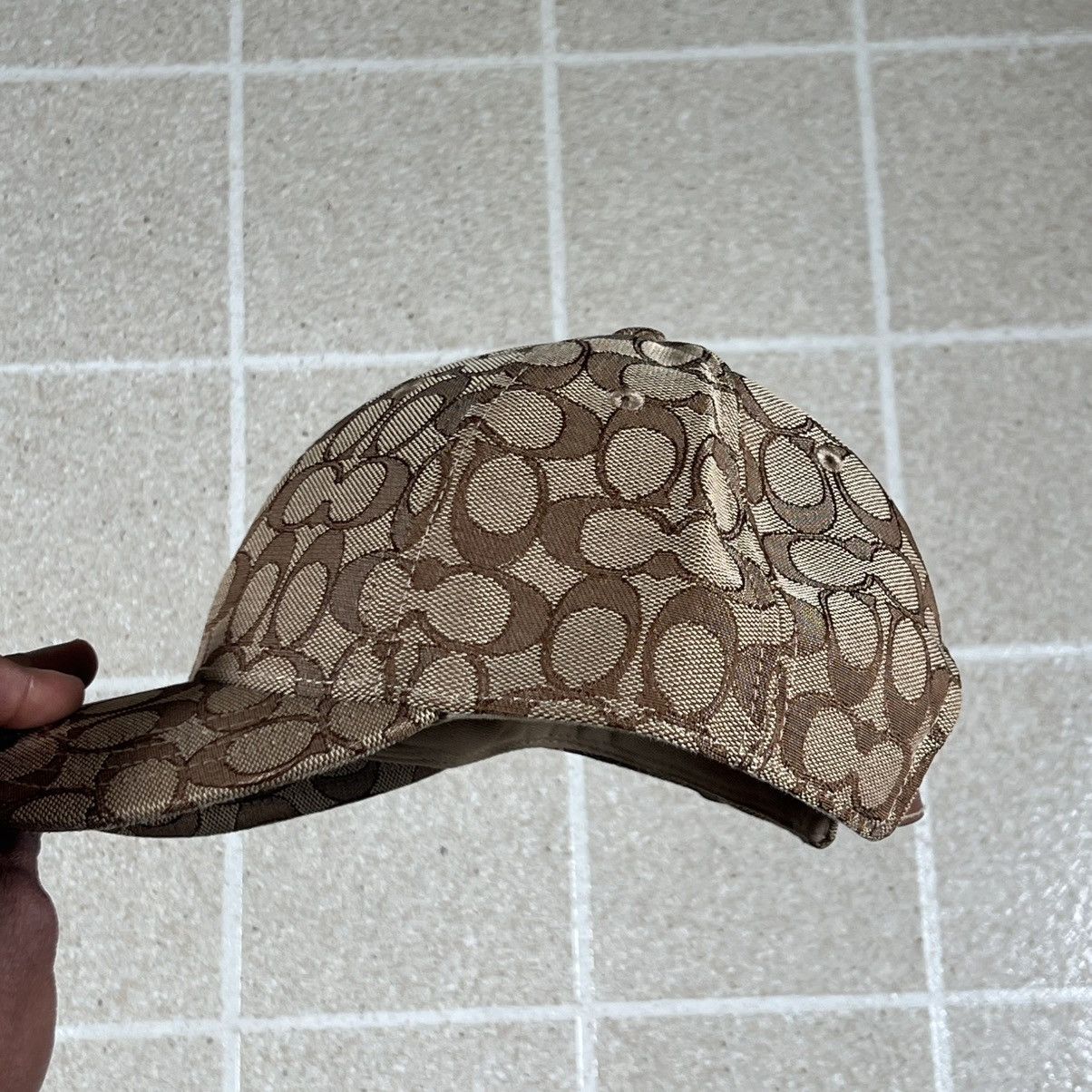 Coach COACH ALLOVER SIGNATURE LOGO JACQUARD BASEBALL/GOLF CAP HAT Size ONE SIZE - 4 Thumbnail