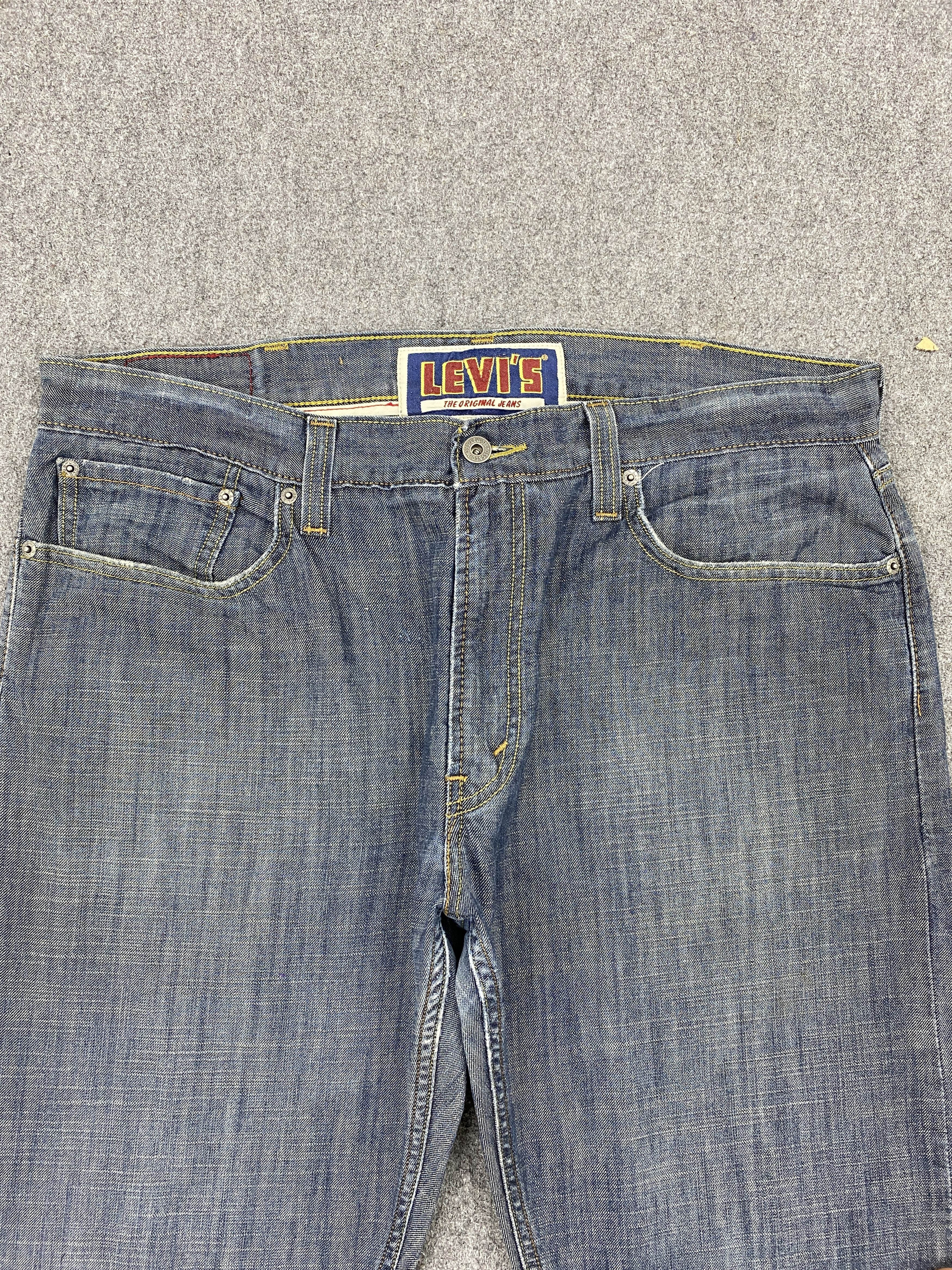 Levi's Vintage Levis 514 Slim Straight Blue Denim Jeans DP2343 Size US 37 - 2 Thumbnail