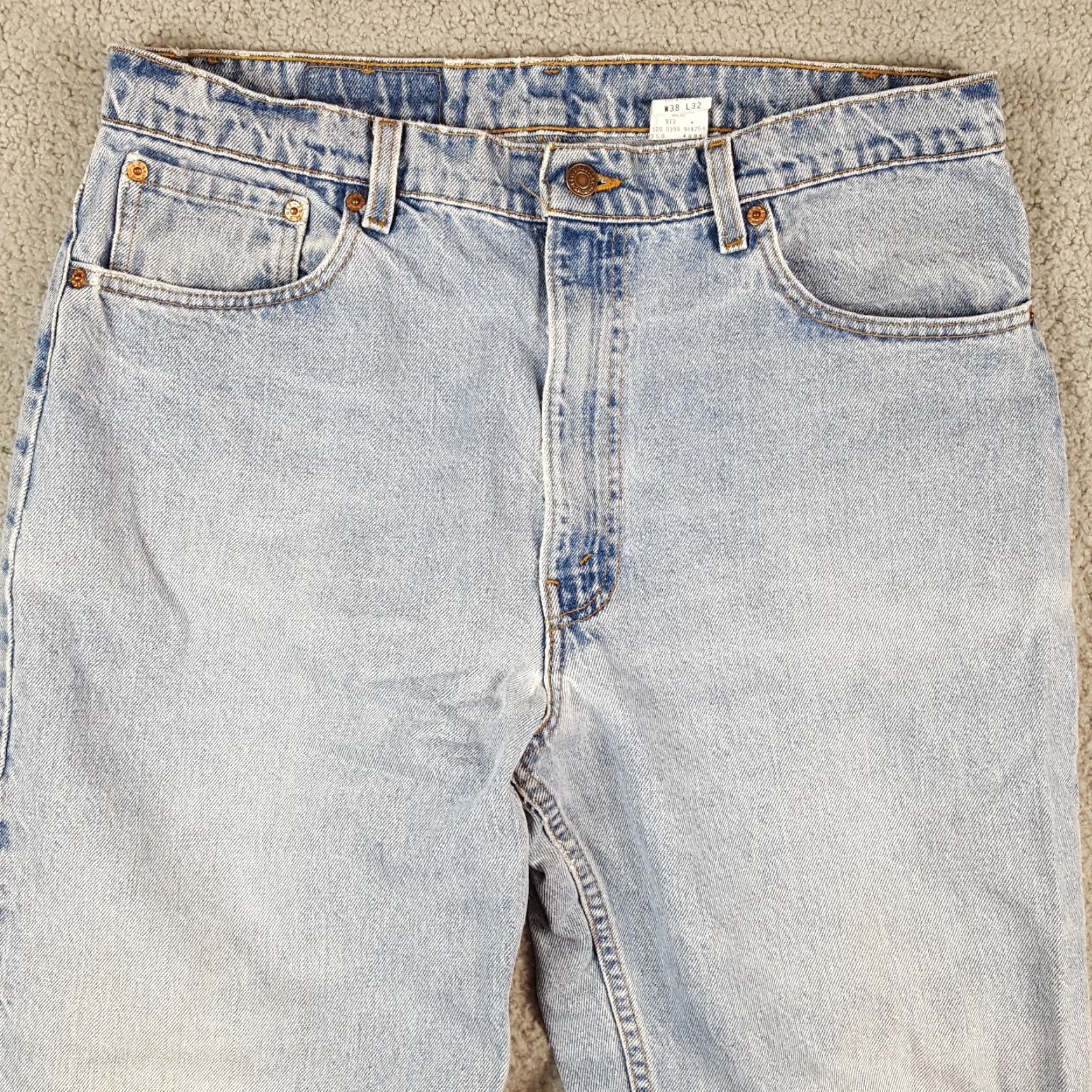 Levi's Vintage Levi's 550 Jeans Tapered Leg Men 38x32 Blue Light Fade Y2K 90s Grunge Rock Size US 38 / EU 54 - 2 Thumbnail