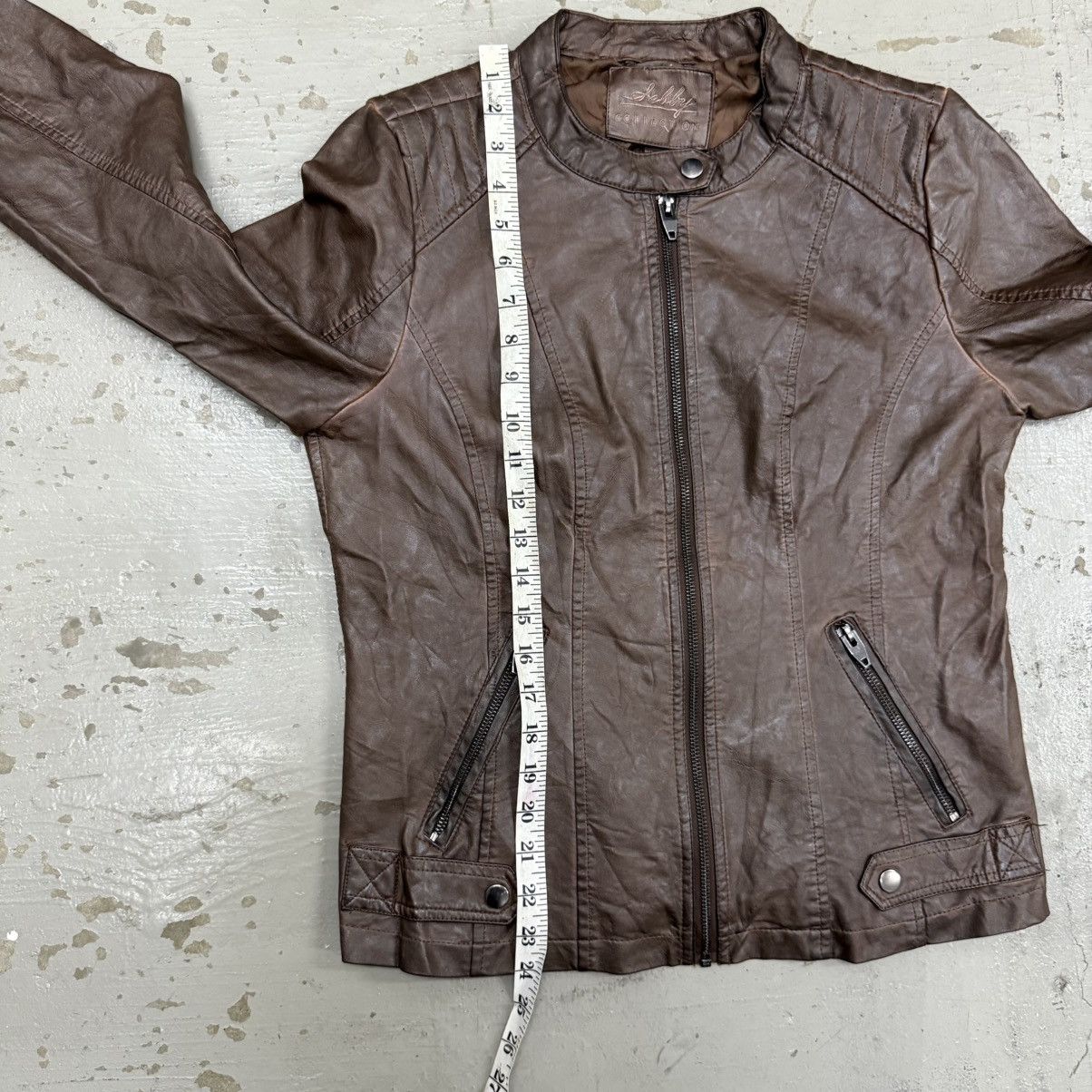 14th Addiction 14th Addiction Style Leather Biker Jacket Patina Size US S / EU 44-46 / 1 - 3 Thumbnail