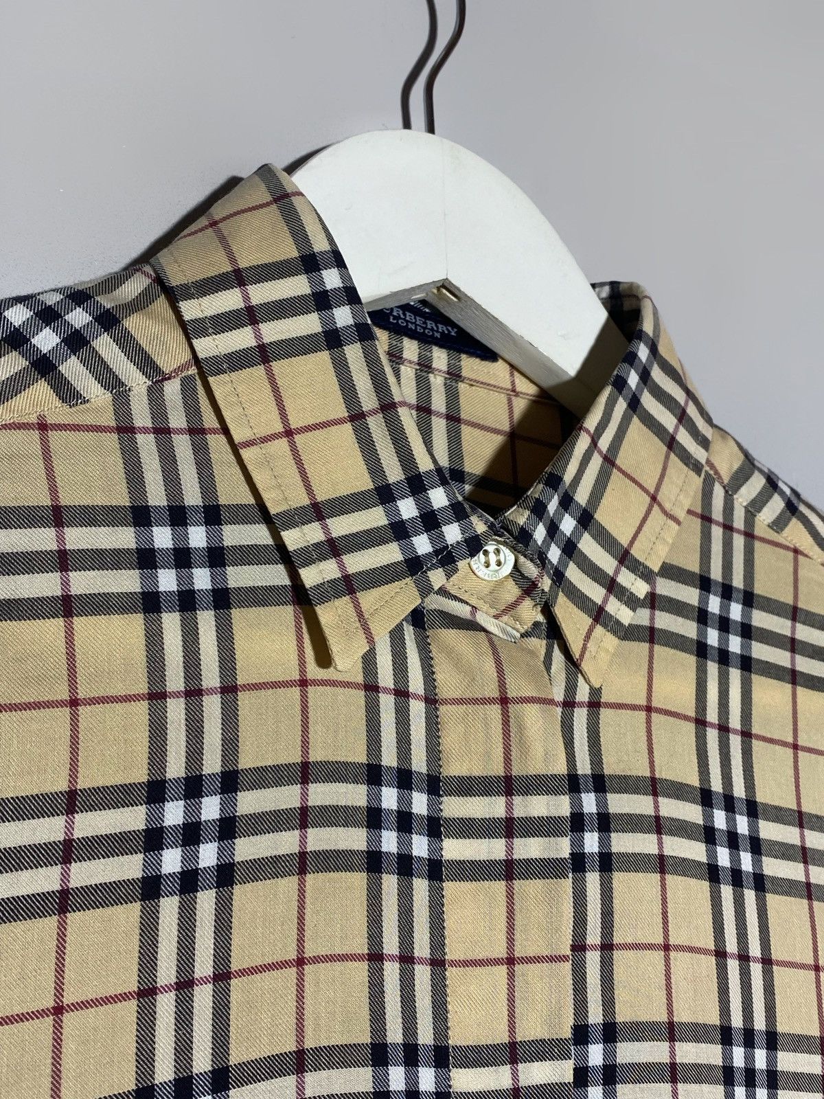 Burberry Vintage Burberry London Nova Check All Over Print Rare Shirt Size M / US 6-8 / IT 42-44 - 8 Thumbnail