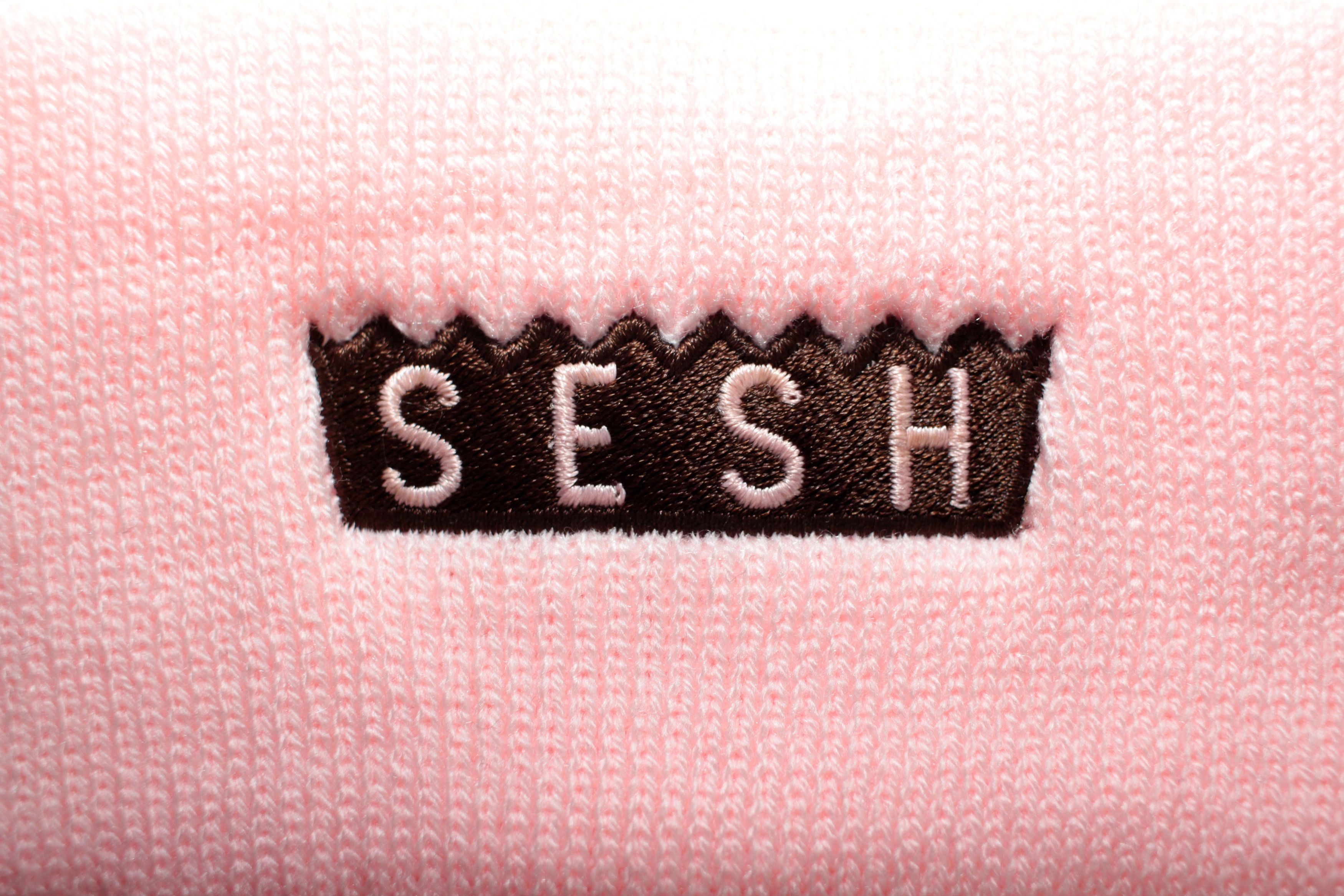 Bones × TeamSESH TeamSESH 'SimpleSesh' Embroidered Beanie (Pink) Size ONE SIZE - 5 Thumbnail
