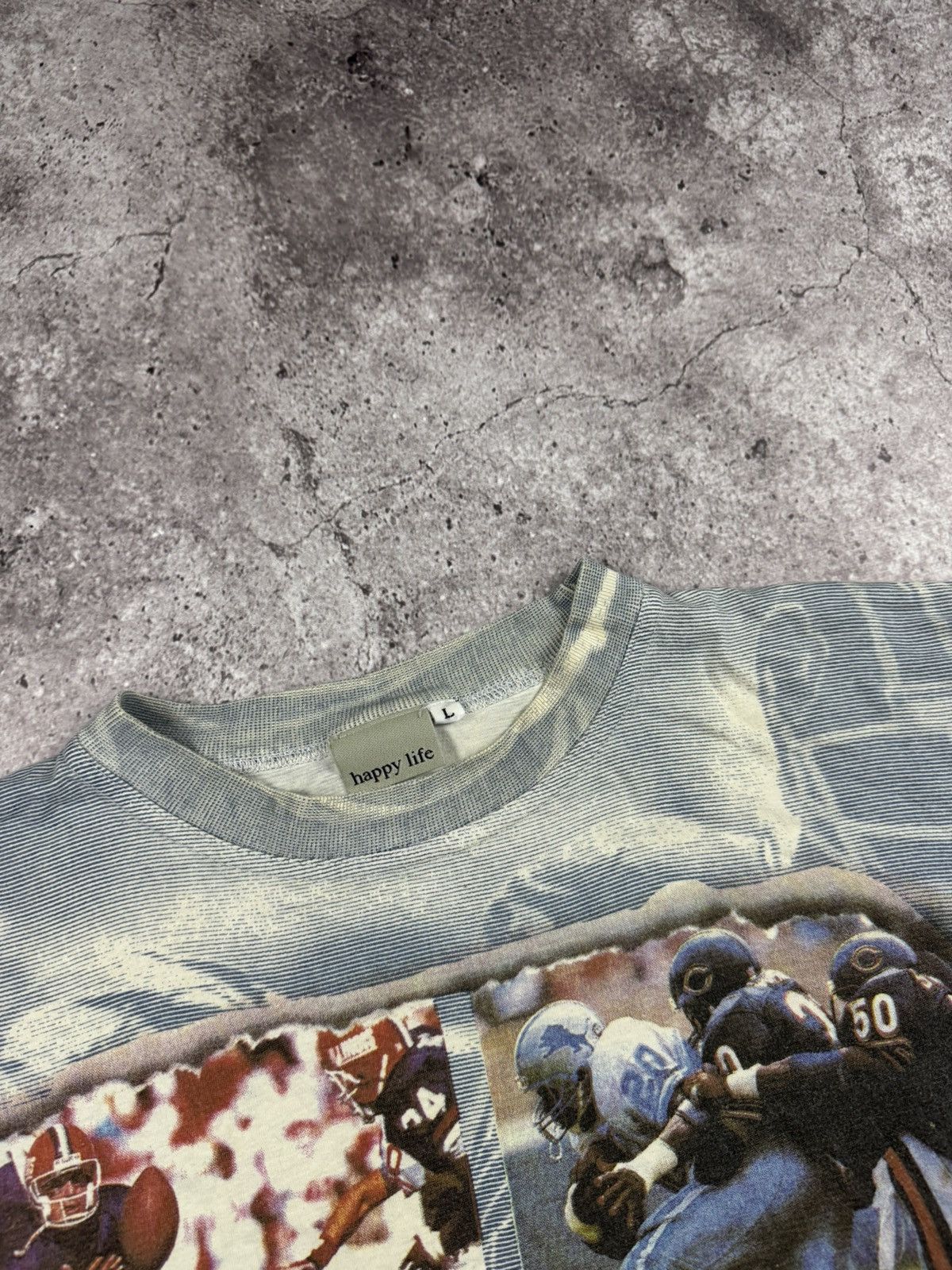 Starter 90’s Vintage Rugby Spirit All Over Print t shirt Boxy Size US L / EU 52-54 / 3 - 3 Thumbnail