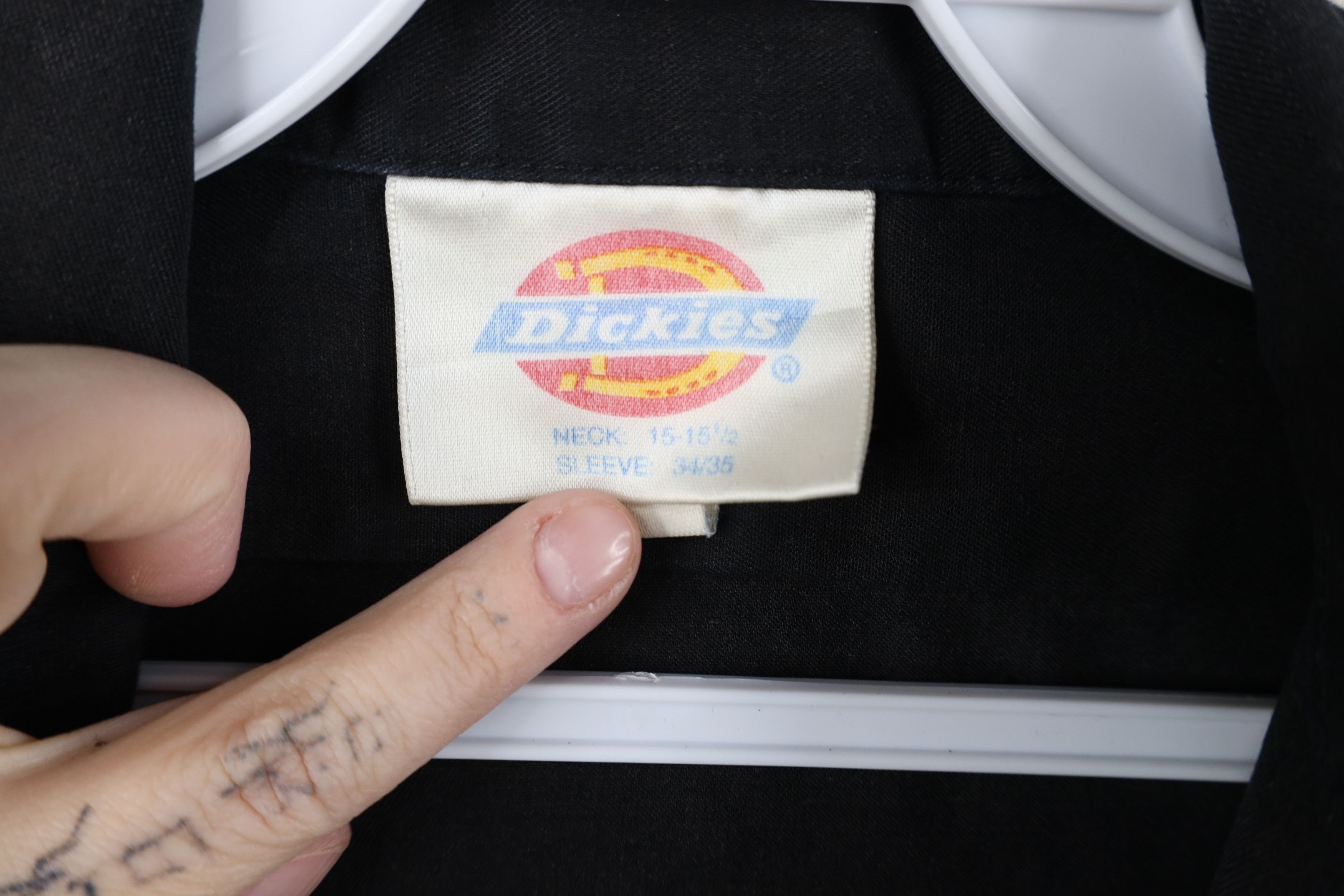 Dickies Vintage 90s Dickies Mechanic Work Button Shirt Black USA Size US M / EU 48-50 / 2 - 10 Thumbnail
