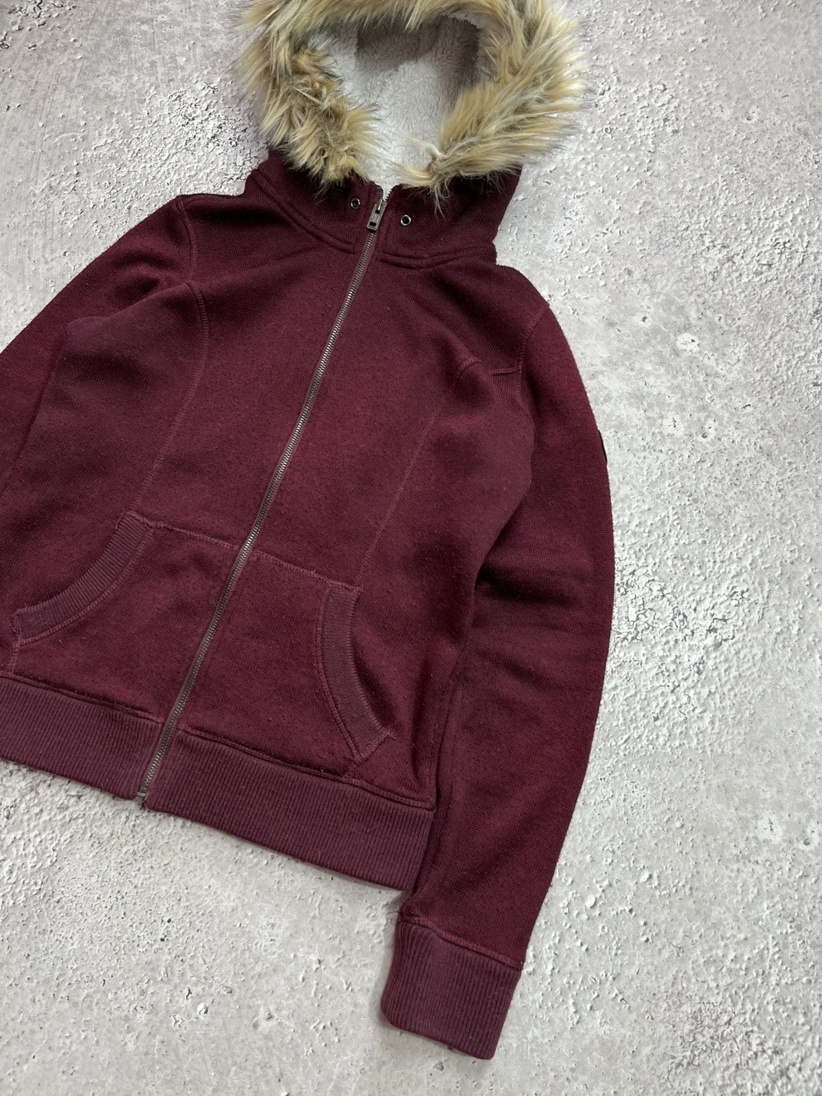Superdry Superdry Faux Fur Hood Zip Hoodie Sherpa Lined Jacket Women Size M / US 6-8 / IT 42-44 - 2 Thumbnail