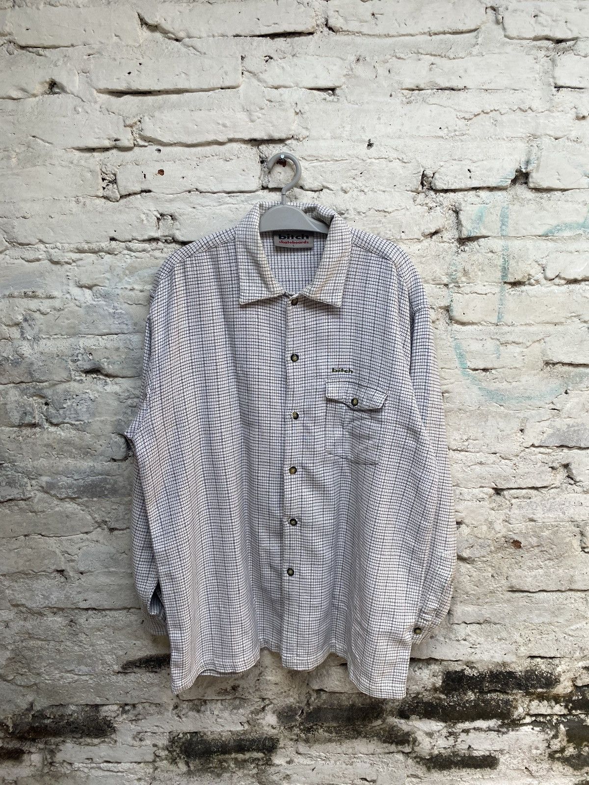 VINTAGE 90S BITCH SKATEBORDS FLANNEL
