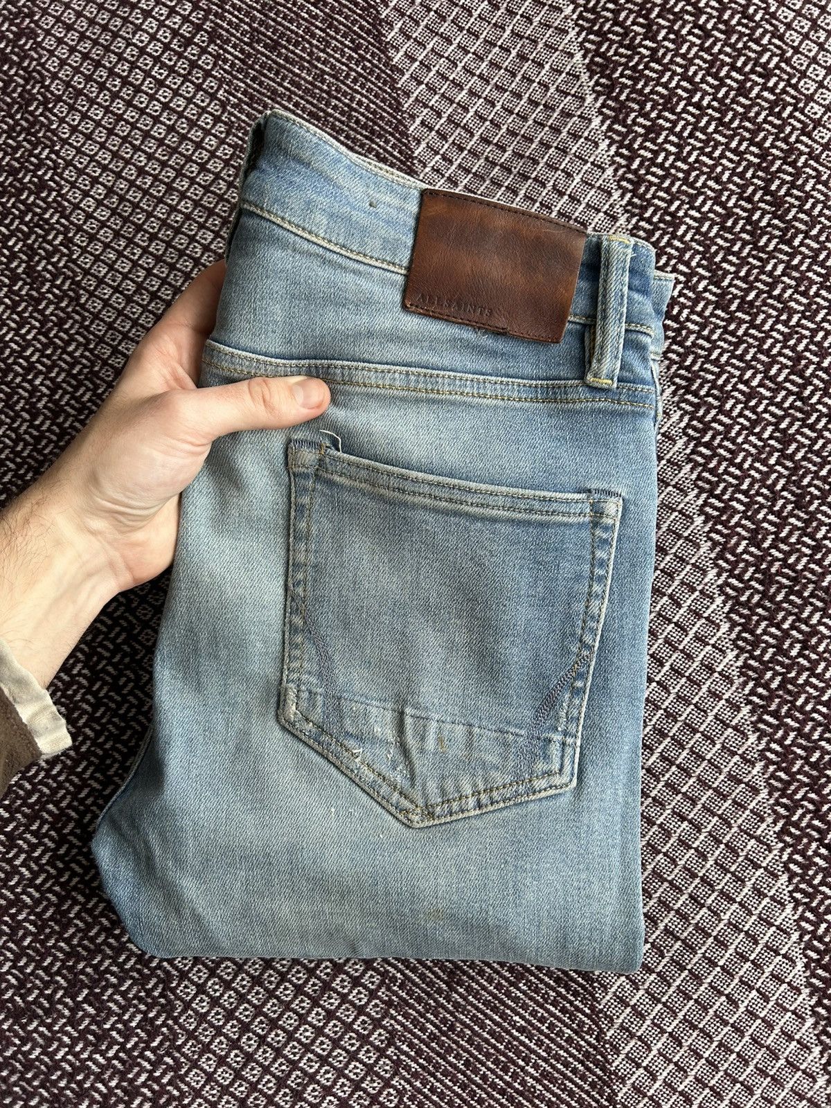 Allsaints Allsaints Cigarette Denim Jeans Men’s Wash Distressed Sz 30 Size US 30 / EU 46 - 18 Thumbnail