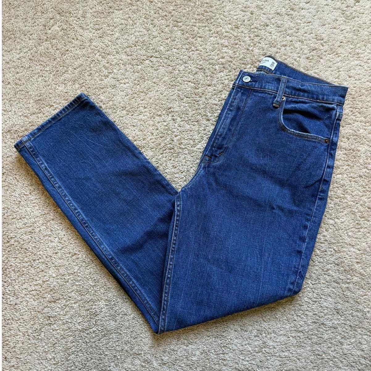 Abercrombie & Fitch Abercrombie & Fitch 90's High Rise Slim Straight Jeans 10/30 Size 32" / US 10 / IT 46 - 2 Thumbnail
