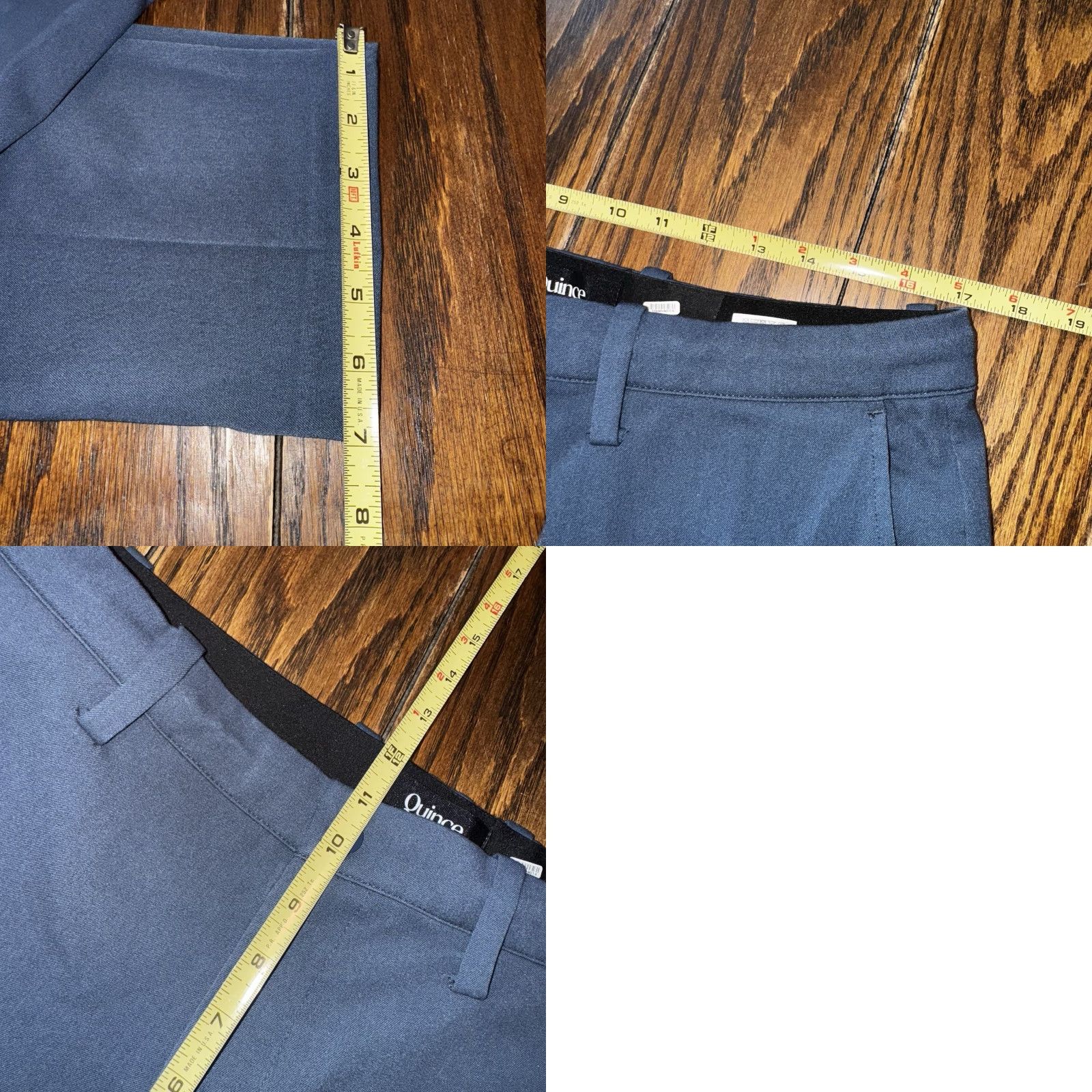 Quince Quince Pants Mens 34x30 Ocean Blue Ultra Stretch 24/7 Smart Chino Performance Size US 34 / EU 50 - 9 Thumbnail