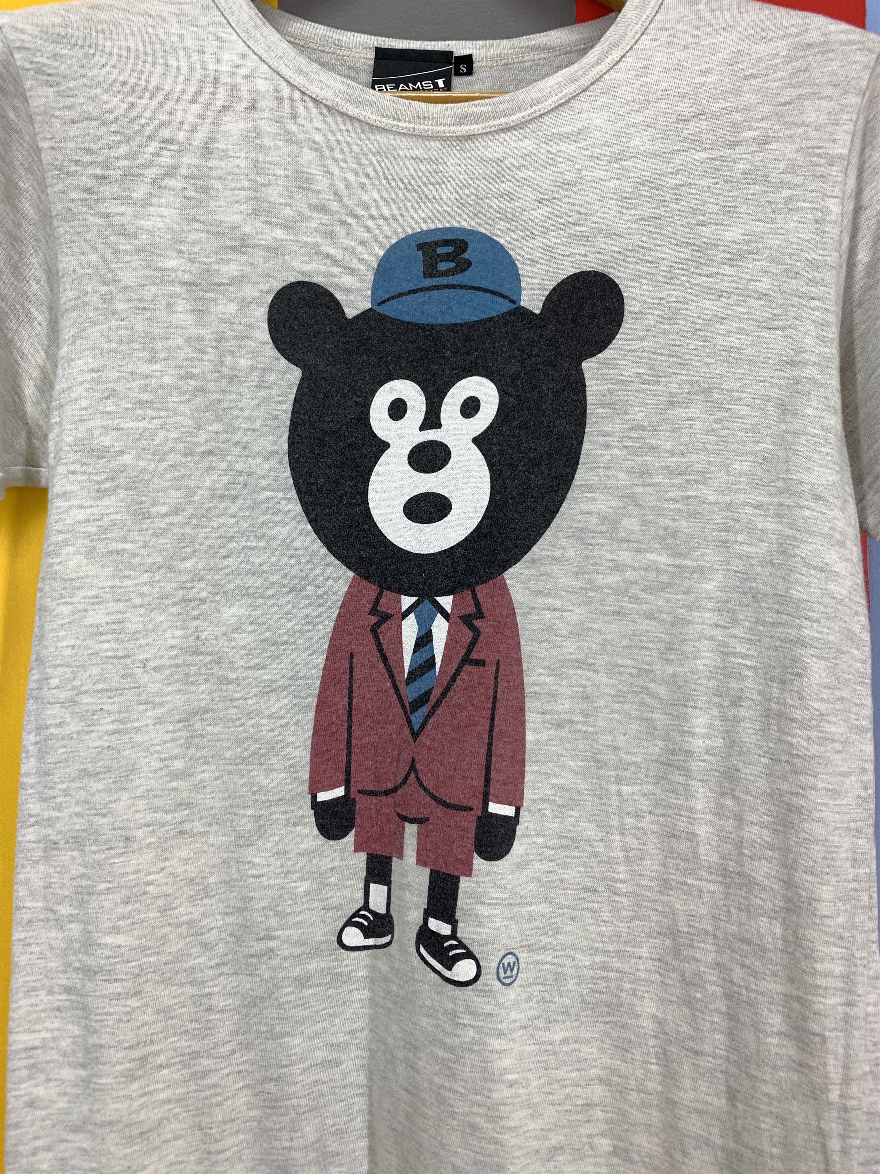 Beams Japan Vintage Suit Bear by BEAMS T ART Crew Neck T Shirt #2221/22 Size US S / EU 44-46 / 1 - 2 Thumbnail