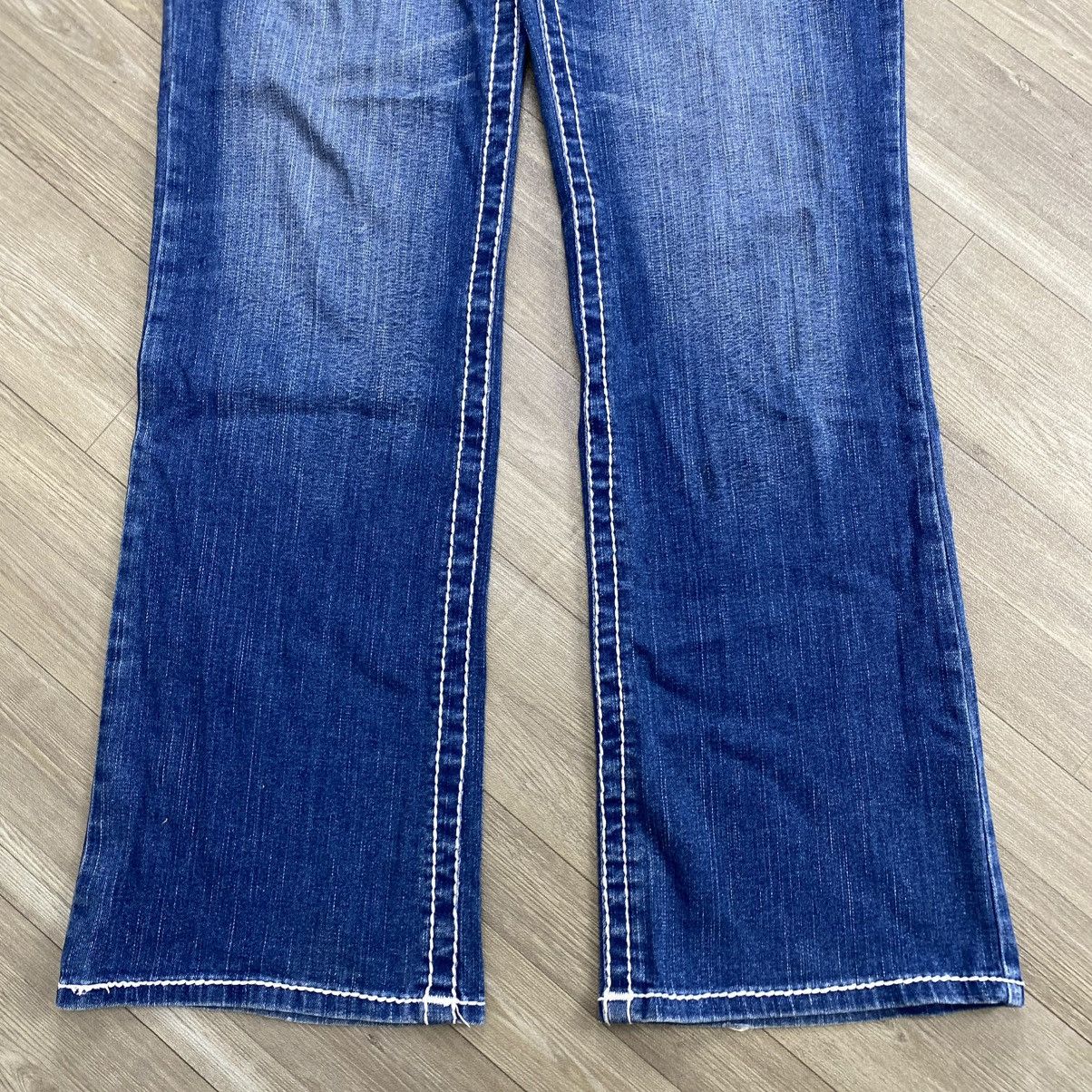 True Religion 2000s True Relligion Billy Super T Lgb Style Flared Jeans Size US 29 - 15 Thumbnail