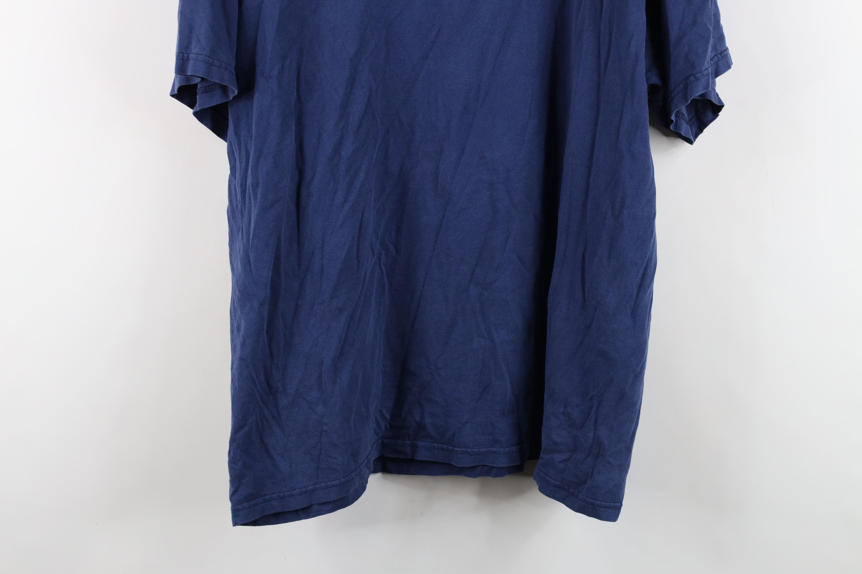 Nike Vintage 90s Nike Travis Scott Mini Swoosh T-Shirt Blue USA Size US L / EU 52-54 / 3 - 15 Thumbnail