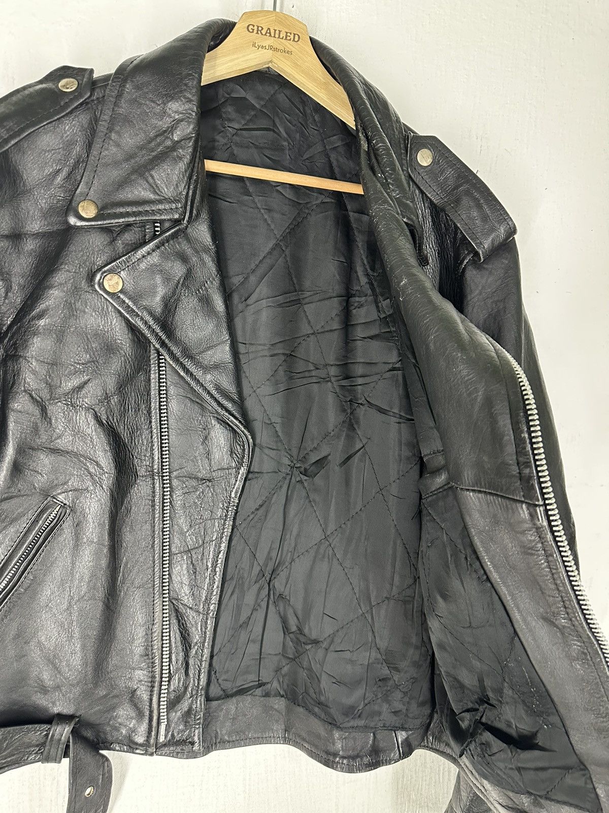 Harley Davidson 80’s Vtg Leather Jacket Harley Davidson Double Riders Jacket Size US M / EU 48-50 / 2 - 15 Thumbnail