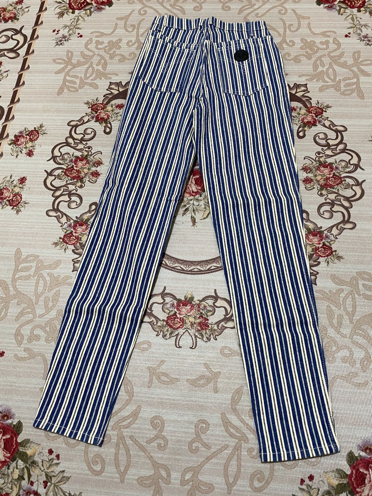 Moschino Moschino Italy Stripe Jeans Denim Women Size 23" - 12 Thumbnail