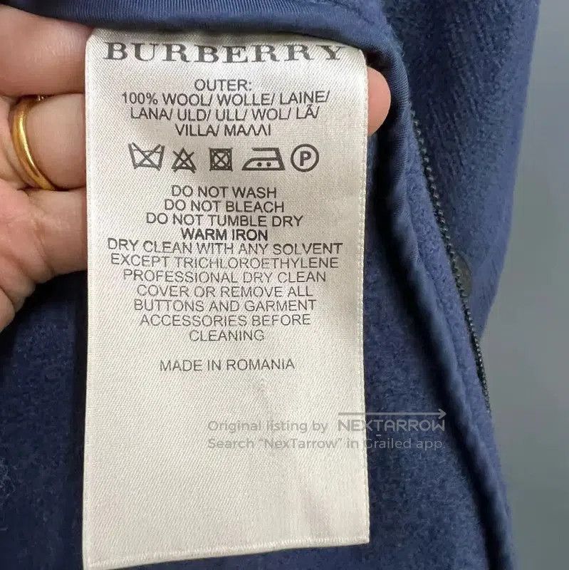Burberry Burberry Men's Long Blue Coat for Spring. Size US M / EU 48-50 / 2 - 3 Thumbnail
