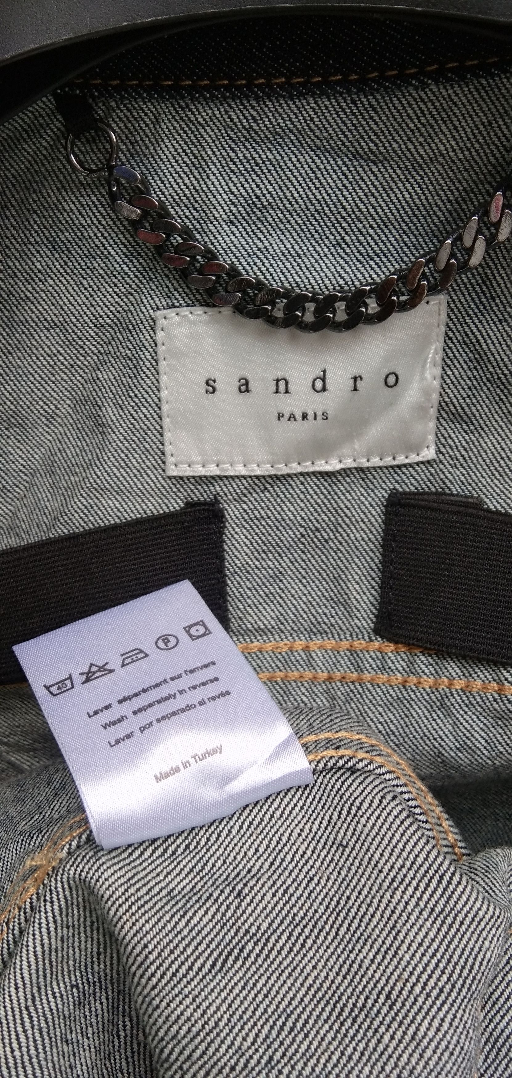 Sandro Sandro A2 blu denim jacket Size S / US 4 / IT 40 - 7 Thumbnail
