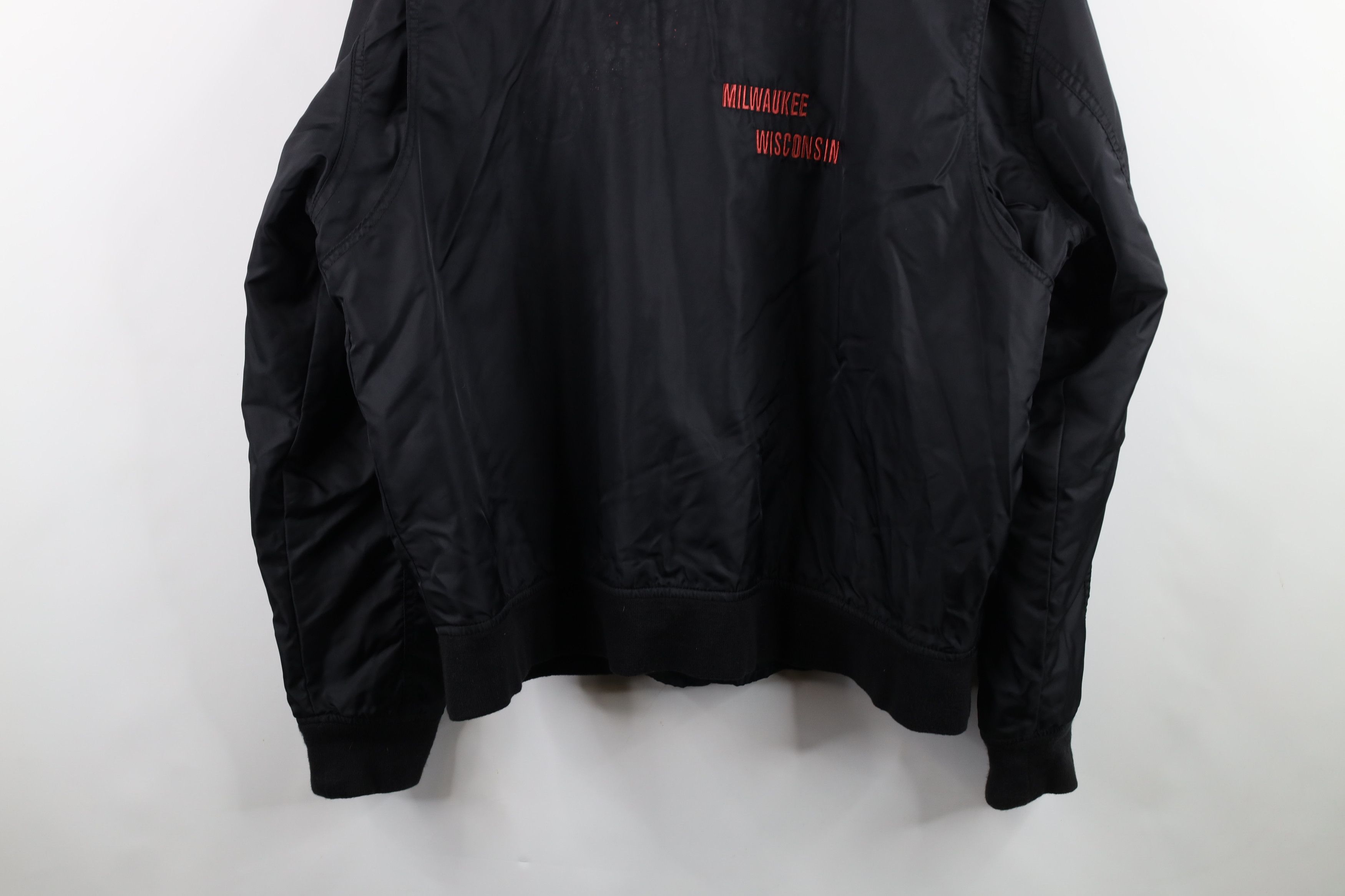 Harley Davidson × Vintage Vintage 90s Harley Davidson Spell Motorcycle Bomber Jacket Size US XL / EU 56 / 4 - 16 Thumbnail