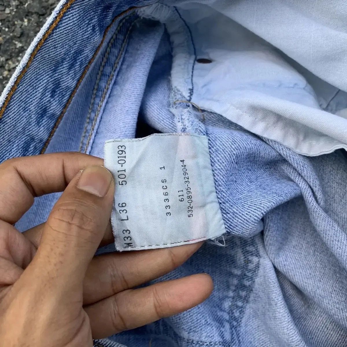 Levi's 💥1990’s Vintage Levis 32x30 Skletons CustomMade Levis Pants Size US 32 / EU 48 - 9 Thumbnail