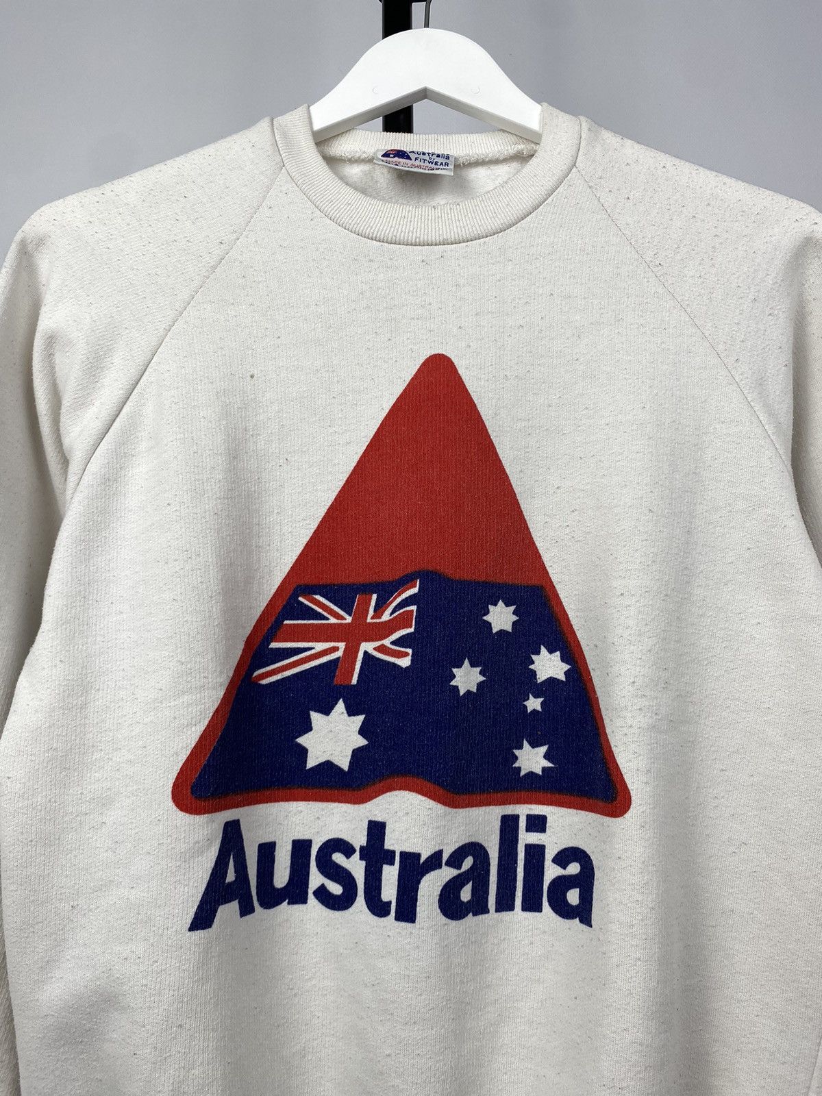 Vintage Vntg 80s AUSTRALIA Flag Crewneck Sweatshirts Pullover Jumper Size US S / EU 44-46 / 1 - 2 Thumbnail