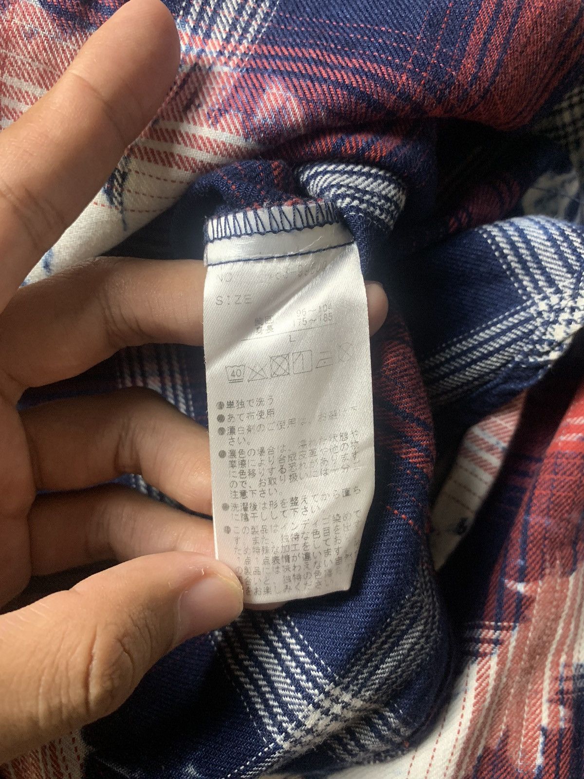 semanticdesign 2000s Semantic Design Bleached Plaid Shirt Size US M / EU 48-50 / 2 - 7 Thumbnail