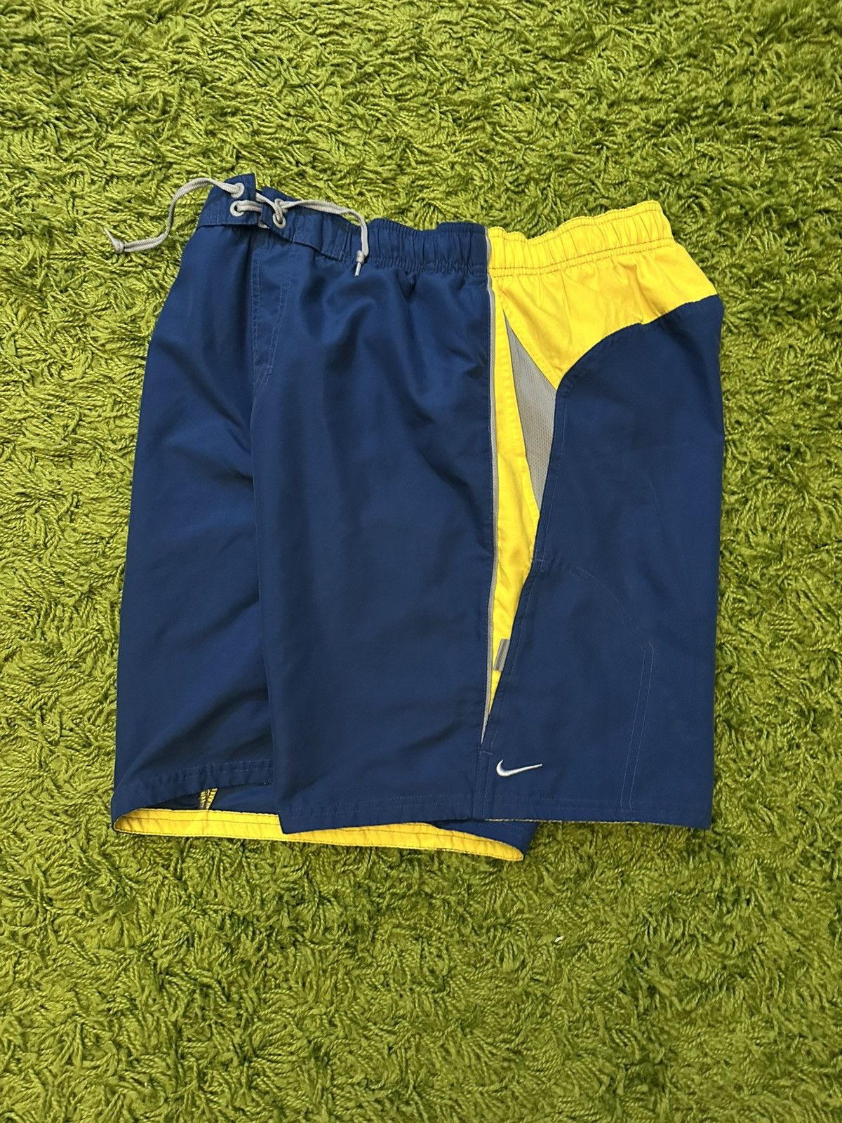 Nike 📌 y2k Nike Swoosh Swim Shorts Large Size US 33 - 1 Thumbnail
