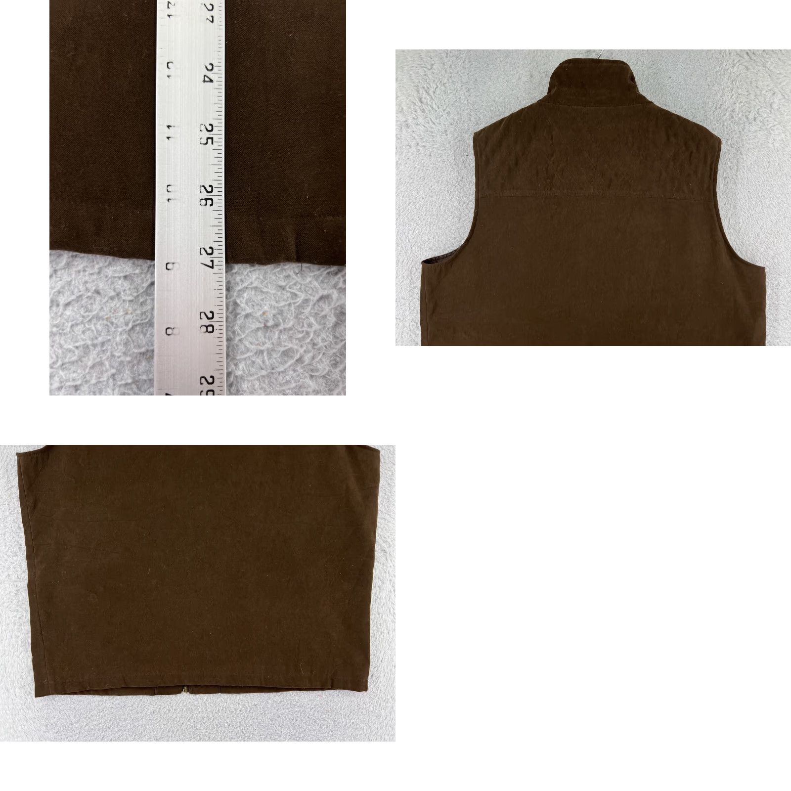 Vintage Allison Daley Vest Women 14 Brown Full Zip Pockets Polyester Blend Camping Hike Womens Size XL / US 12-14 / IT 48-50 - 9 Thumbnail