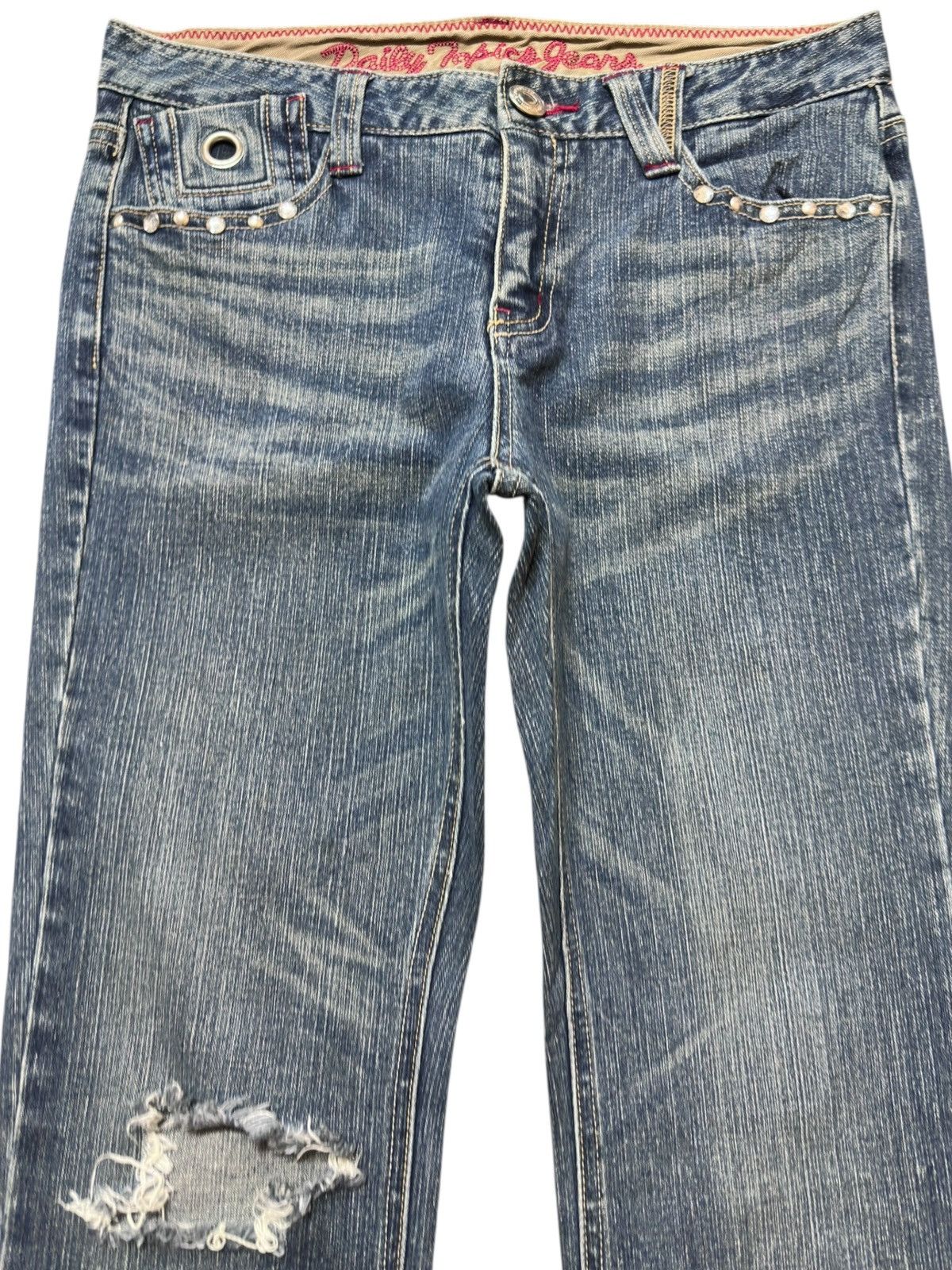 Le Grande Bleu (L.G.B.) Vintage Daily Topics Flare Bootcut Grunge Distressed Denim Size US 30 / EU 46 - 2 Thumbnail