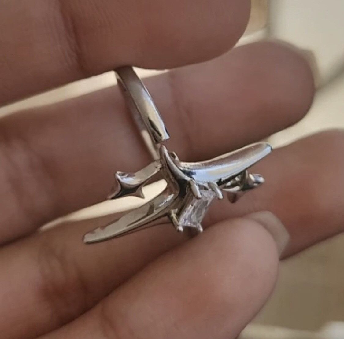Jewelry Abstract Star Adjustable Ring Size ONE SIZE - 2 Thumbnail