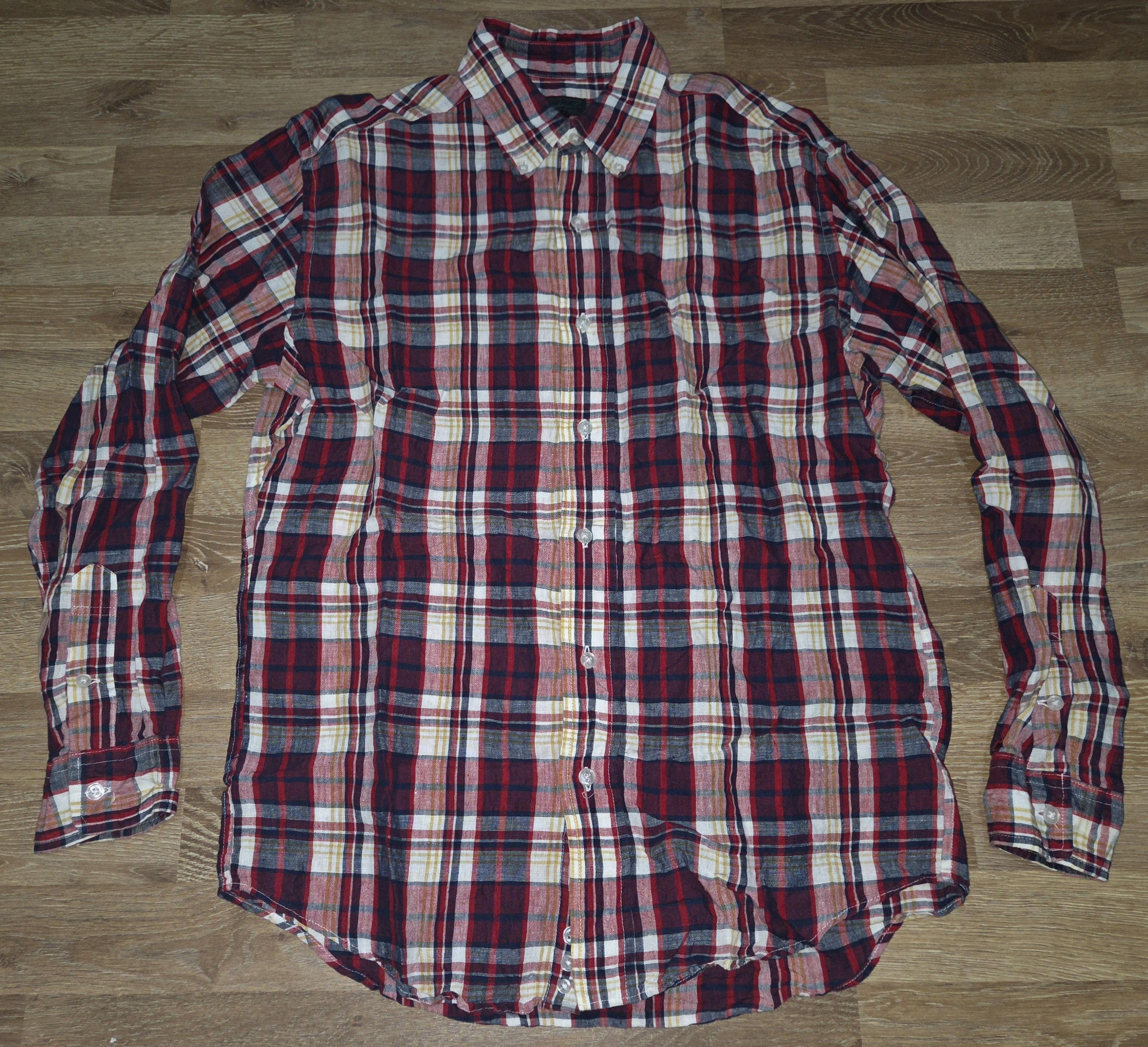 Warehouse Co Japanese Brand Linen Pocket Button Down Shirt