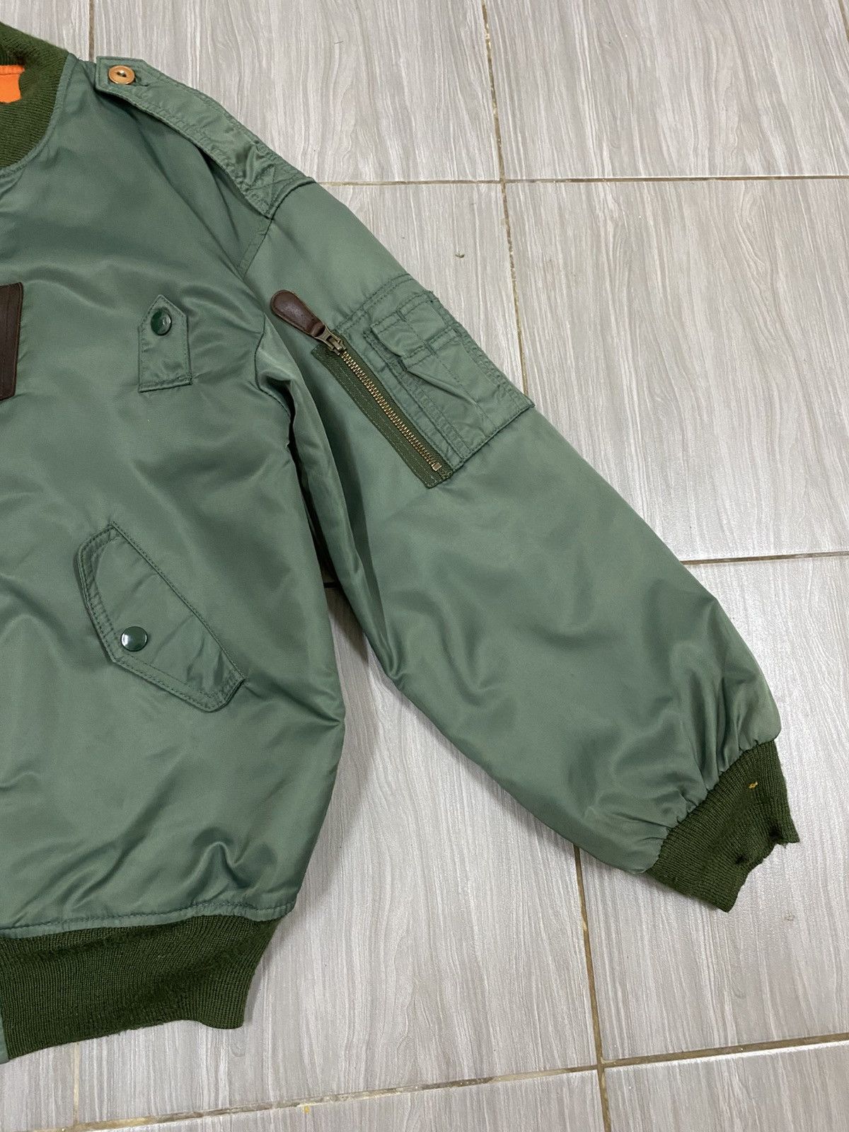 Vintage Vtg Bomber Jacket SLY Military - Amelia Size US M / EU 48-50 / 2 - 8 Thumbnail