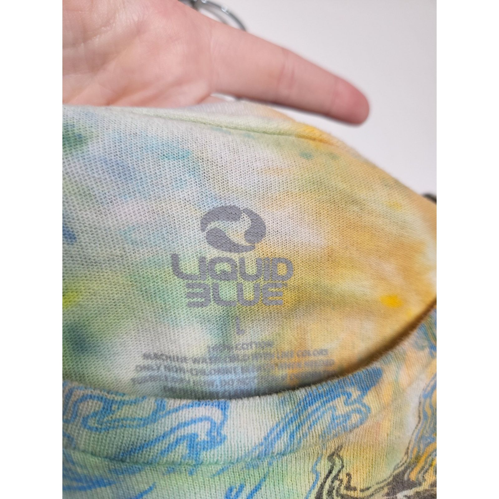Liquid Blue Tiger Liquid Blue Custom Ice Tie Dye Nature Art Earth Lg Size US L / EU 52-54 / 3 - 7 Thumbnail