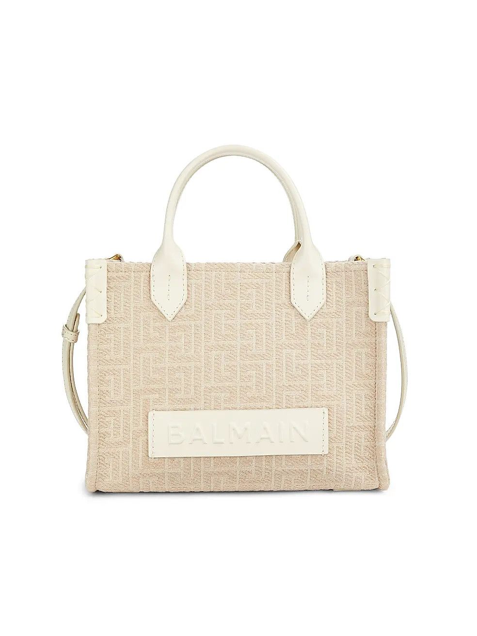Balmain os11x0226 Size: OS / B-Army Small Tote Bag in Beige Size ONE SIZE - 1 Thumbnail