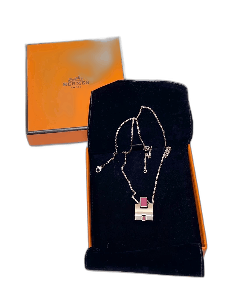 Hermes Hermes Eileen H Color Block Necklace-2506 Size ONE SIZE - 1 Thumbnail