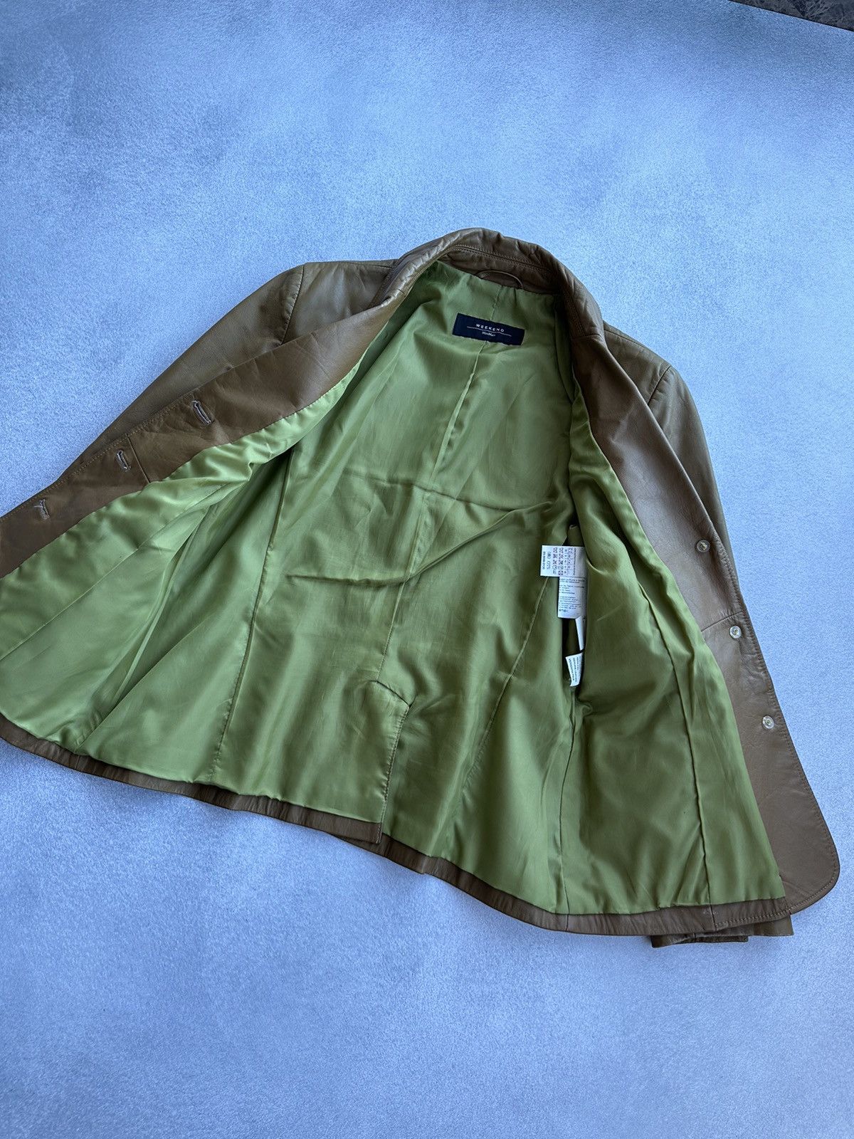 Max Mara × Vintage × Weekend Max Mara Vintage Max Mara x Weekend Woman Leather Buttons Jacket Size M / US 6-8 / IT 42-44 - 9 Thumbnail